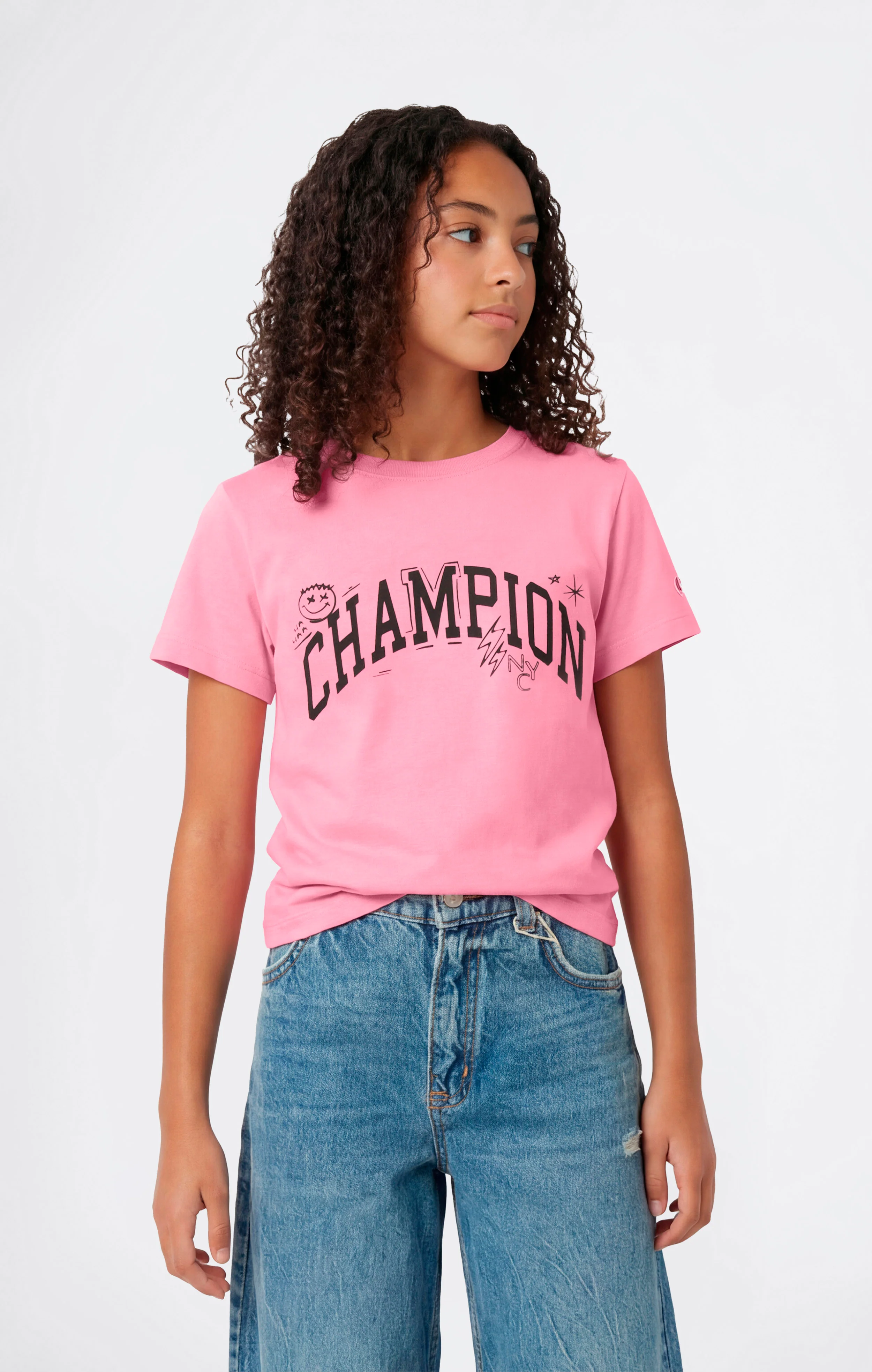 Girls’ Graphic Crewneck T-Shirt