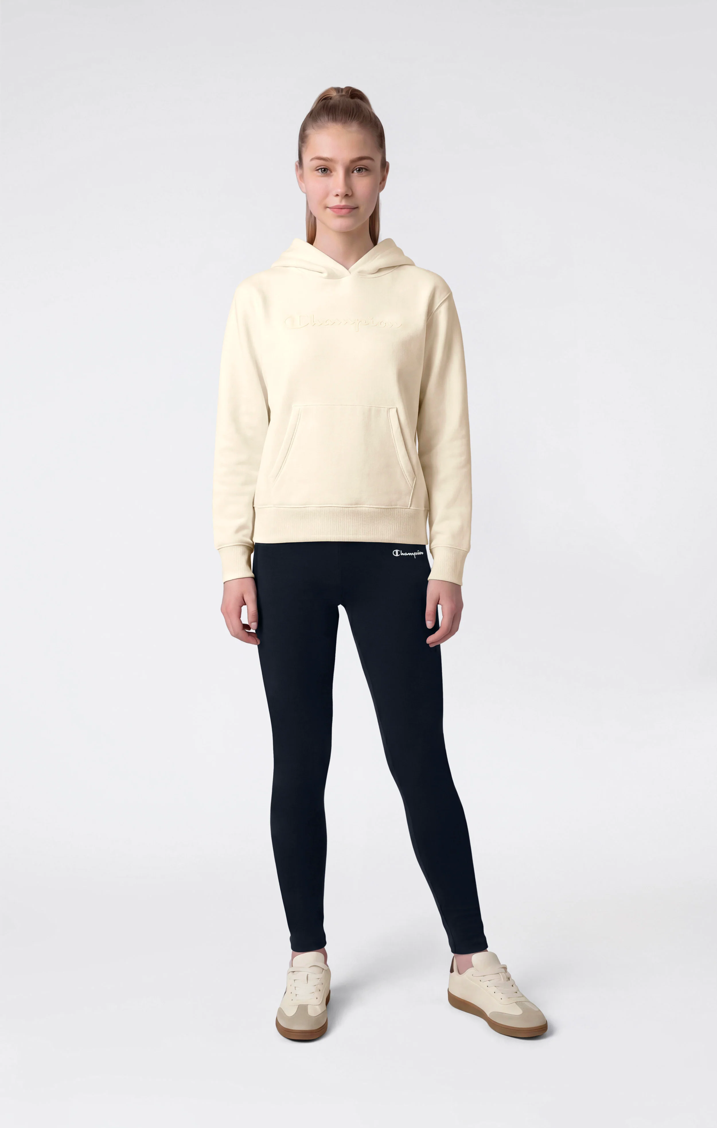 Girls’ Light Stretch Fleece Leggings Icons - Image 2