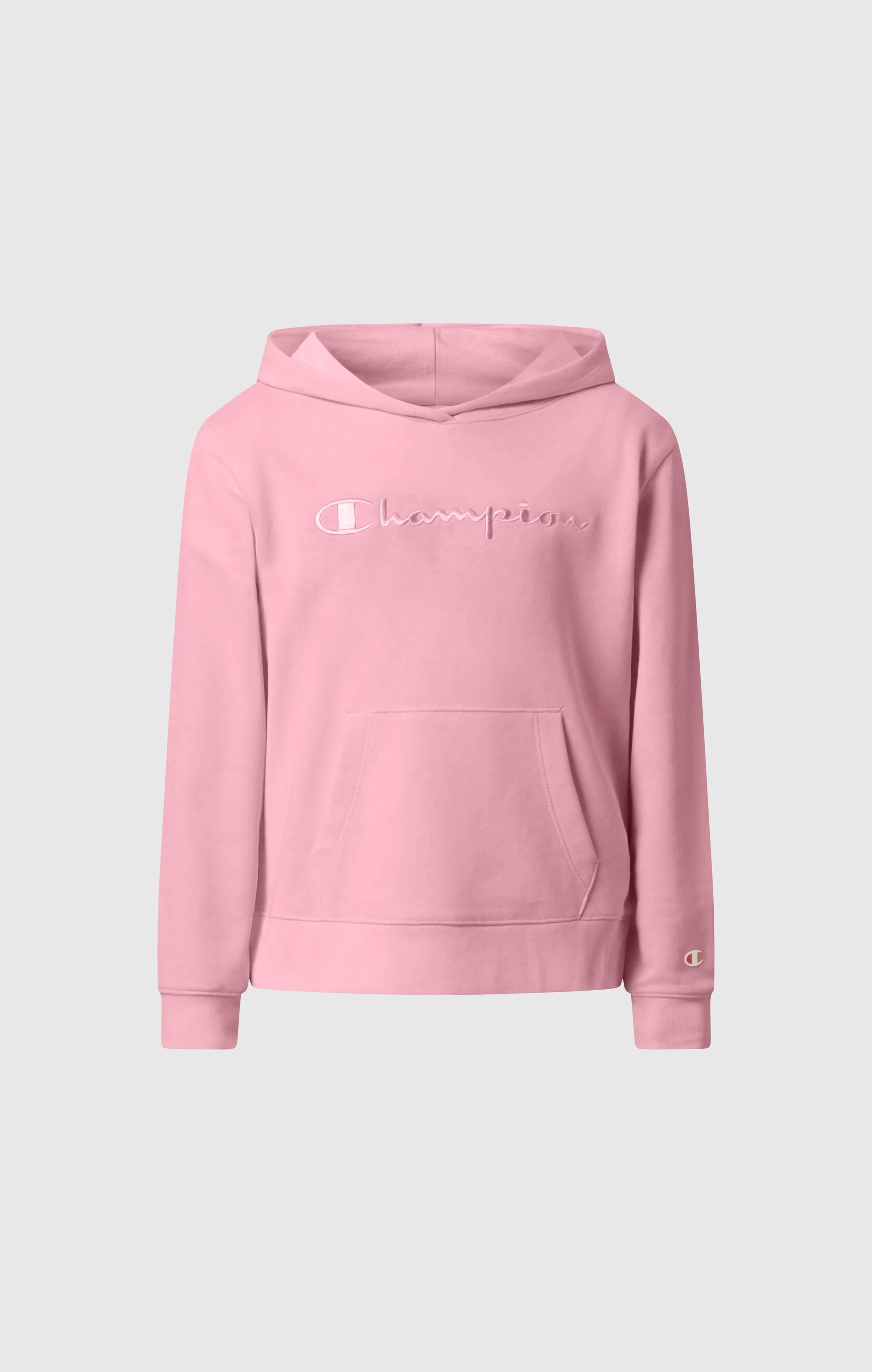Girls’ Lightweight Hooded Sweatshirt with Tonal Embroidered Maxi Logo Icons - Image 4