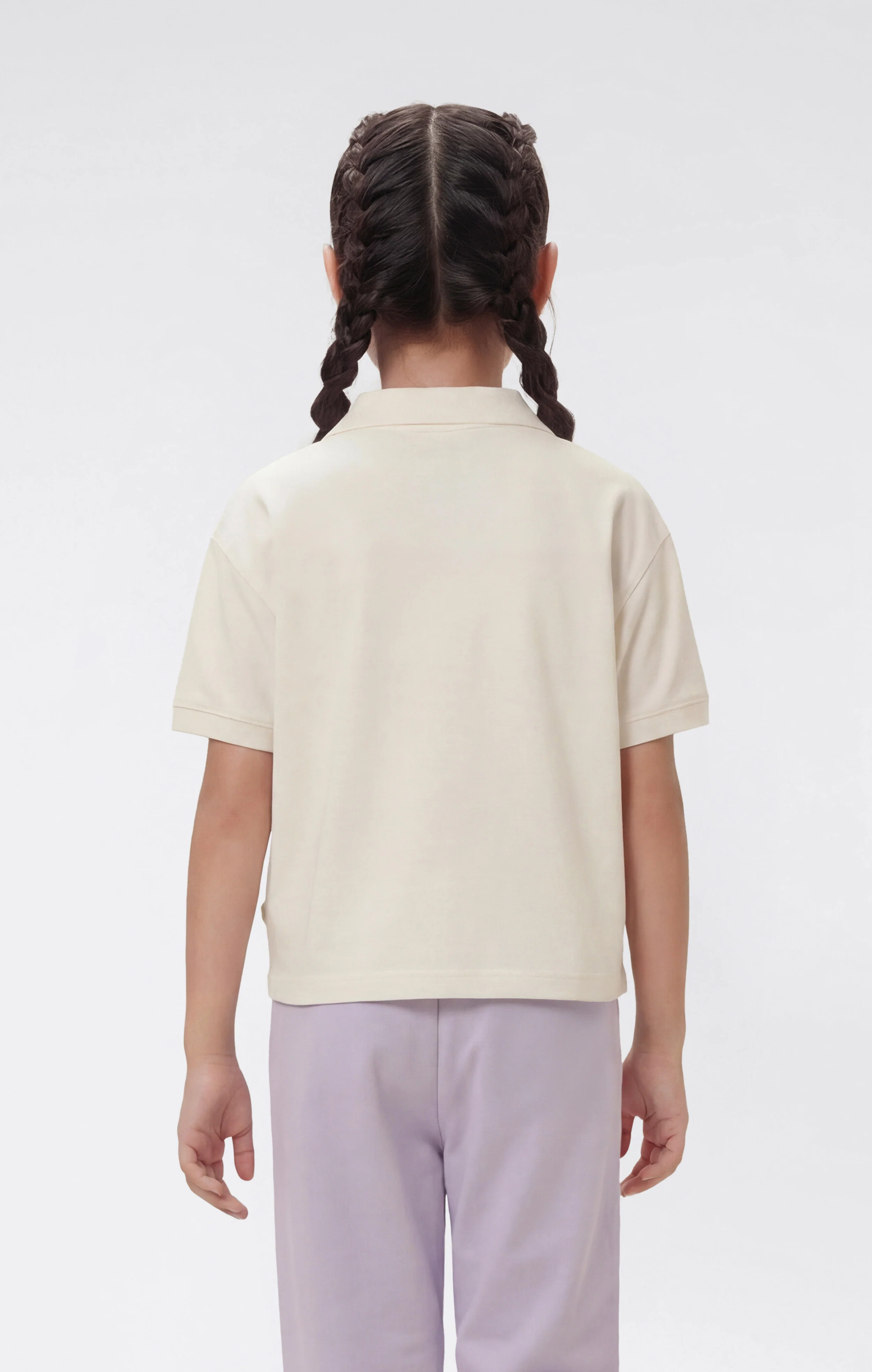Girls’ Lightweight Jersey Polo Shirt Icons - Image 3