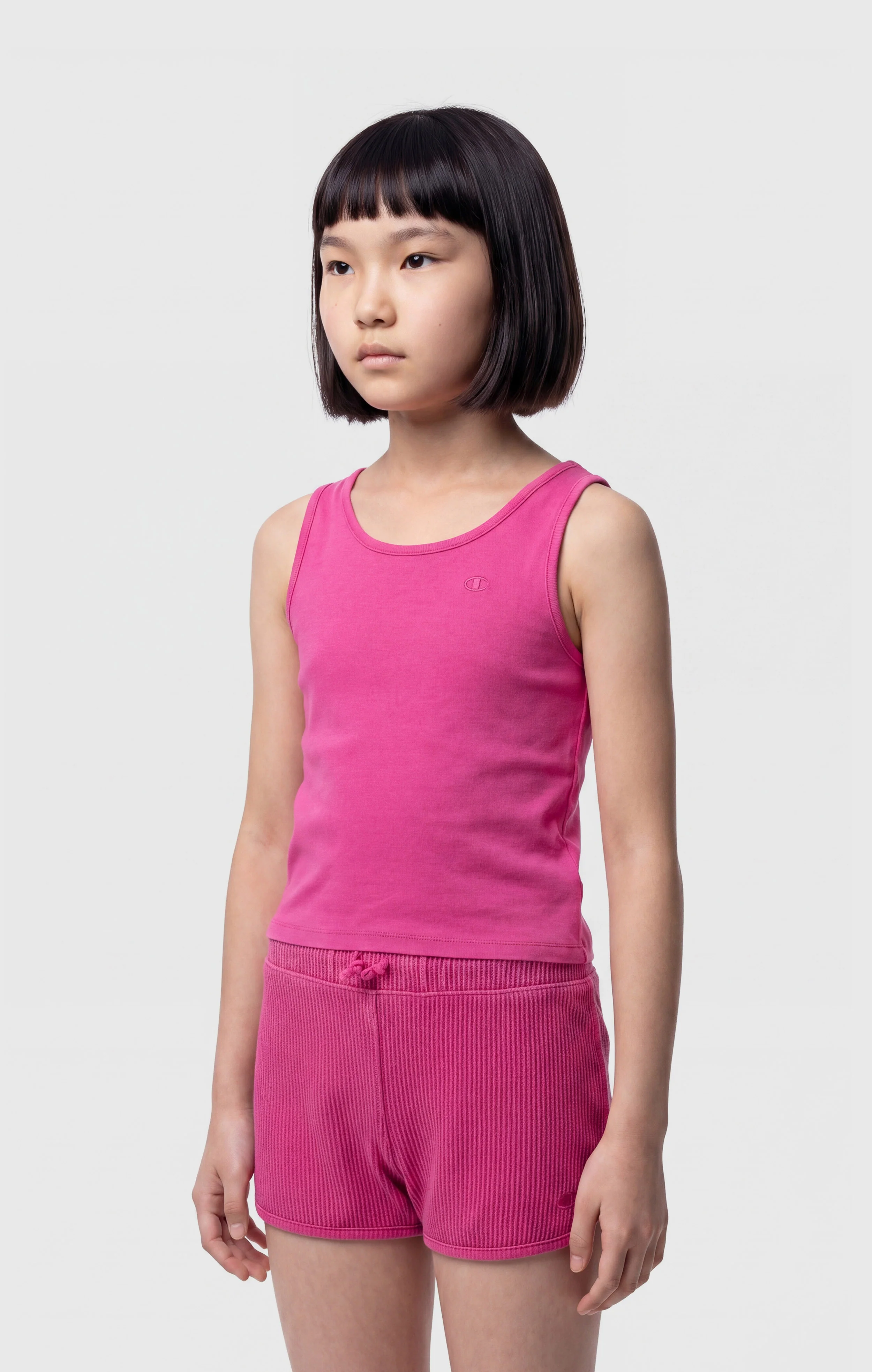 Girls’ Ribbed Cotton Tank Top