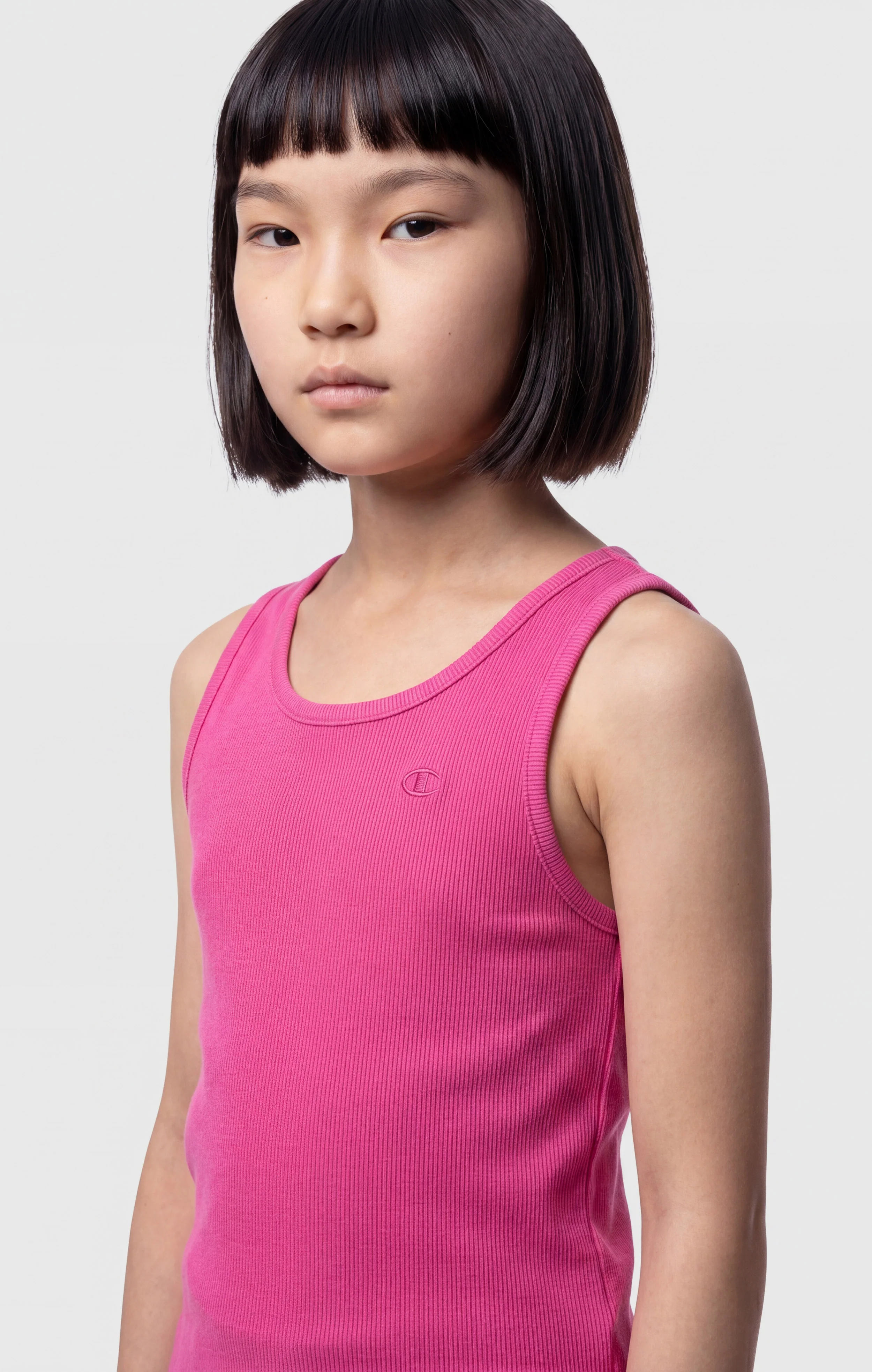 Girls’ Ribbed Cotton Tank Top - Image 4