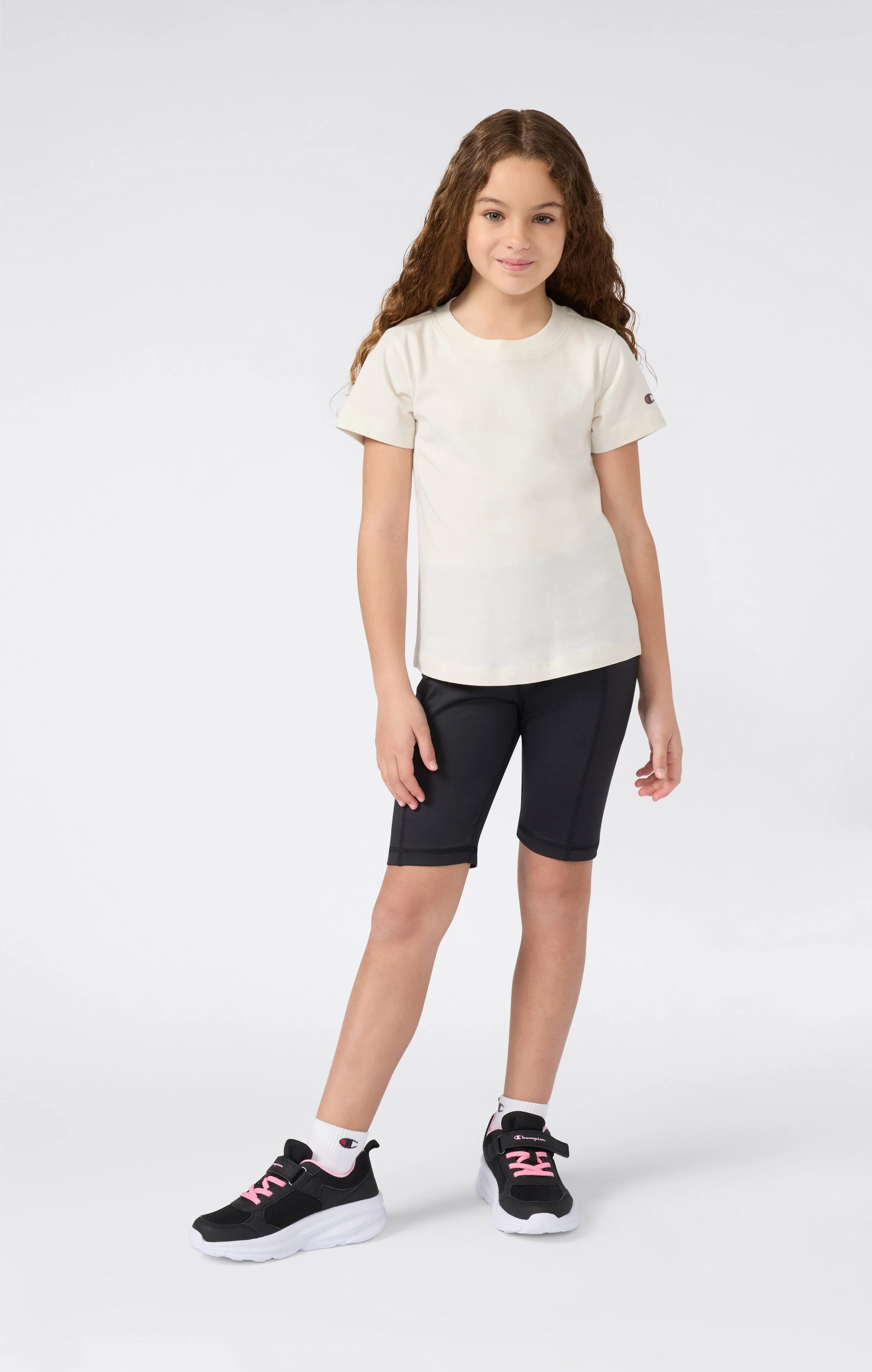 Girls' Stretch Fitted Shorts C-Tech - Image 2