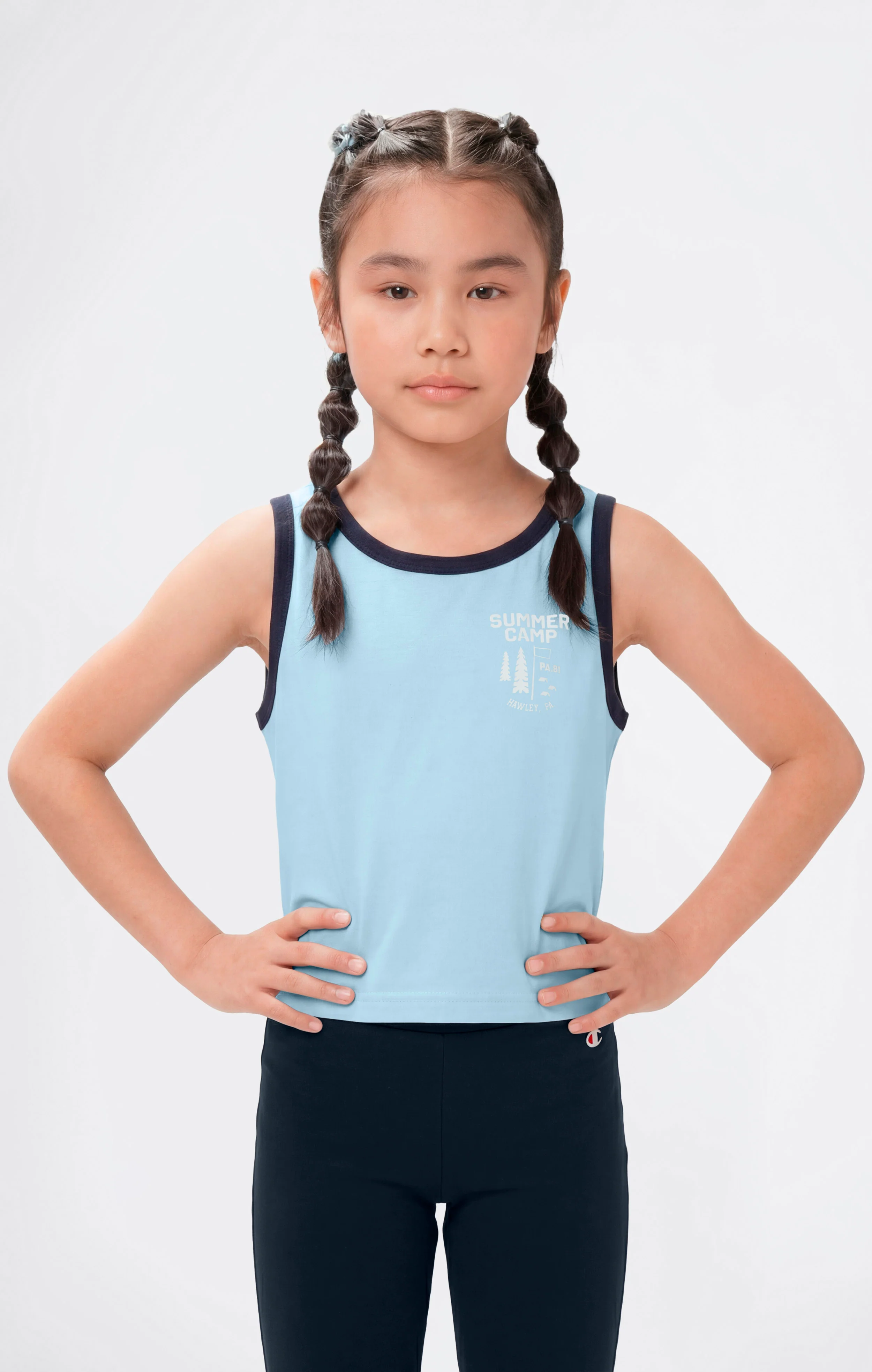 Girls’ Tank Top and Cycling Shorts Set Icons - Image 2