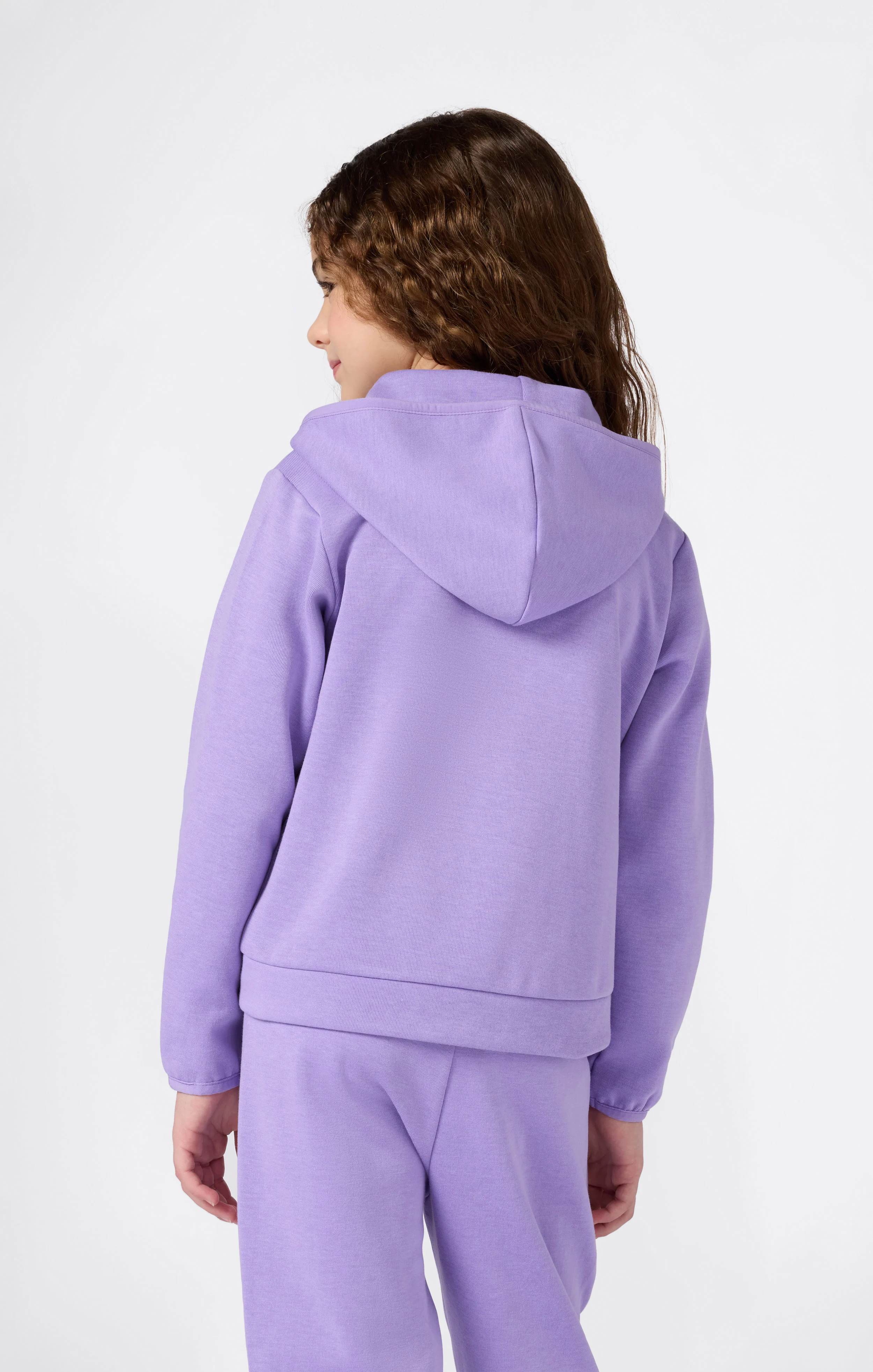 Girls' X Pro Interlock Full Zip Hoodie Sweatshirt C-Tech - Image 2