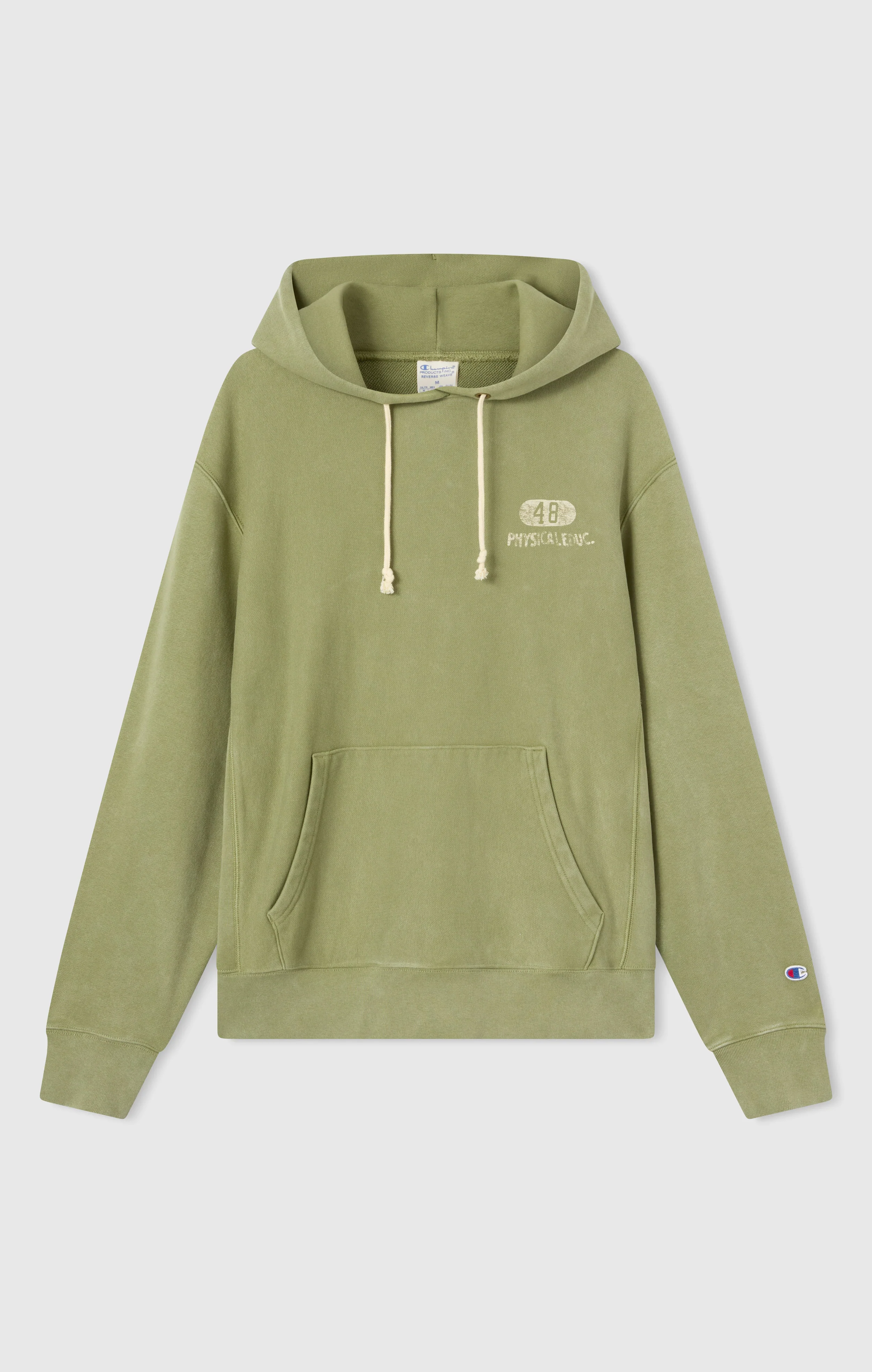 Heavyweight Men's Hooded Sweatshirt with Brushed Interior and Print Reverse Weave - Image 5