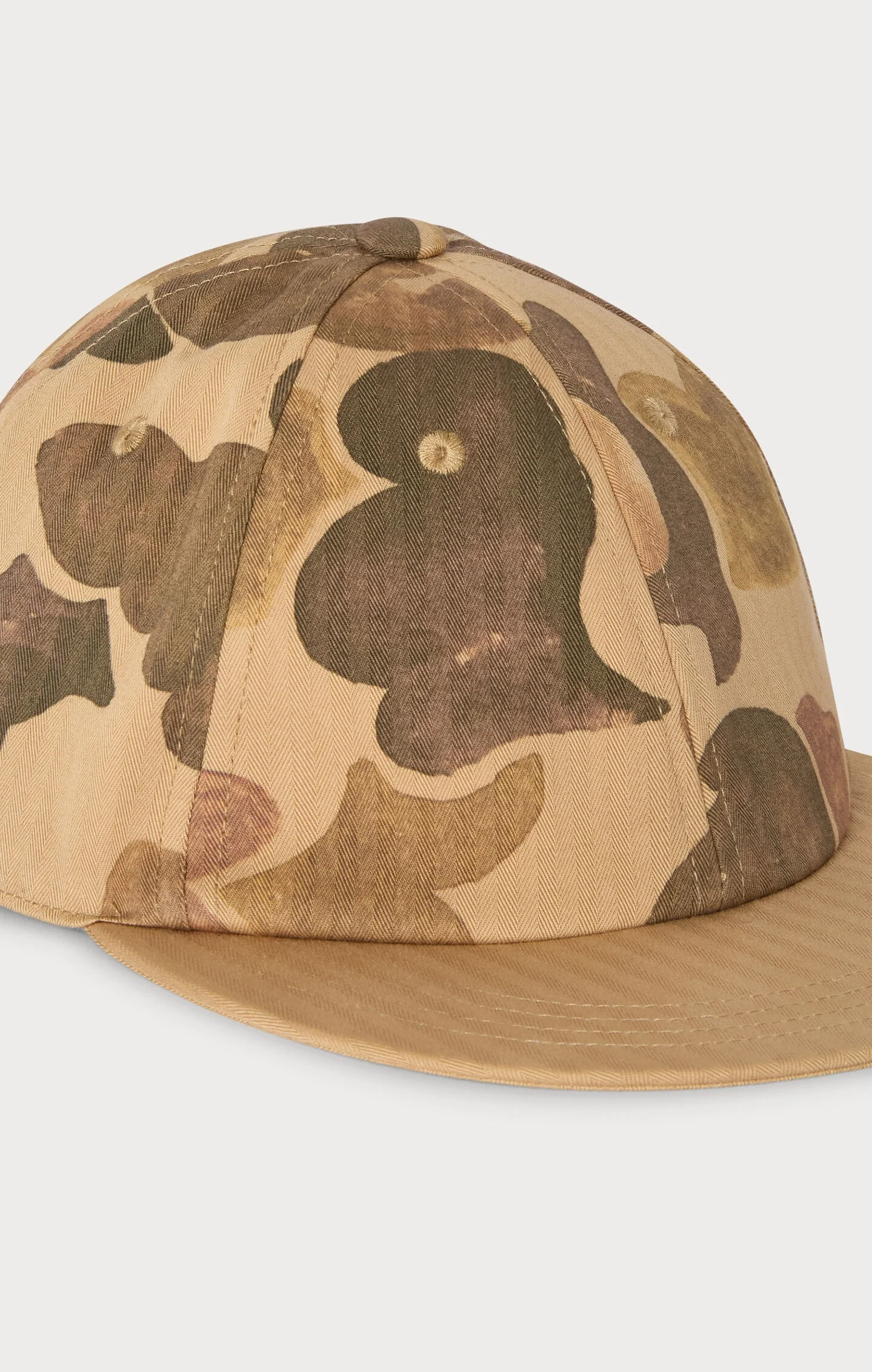 Herringbone Cotton Baseball Cap - Image 3