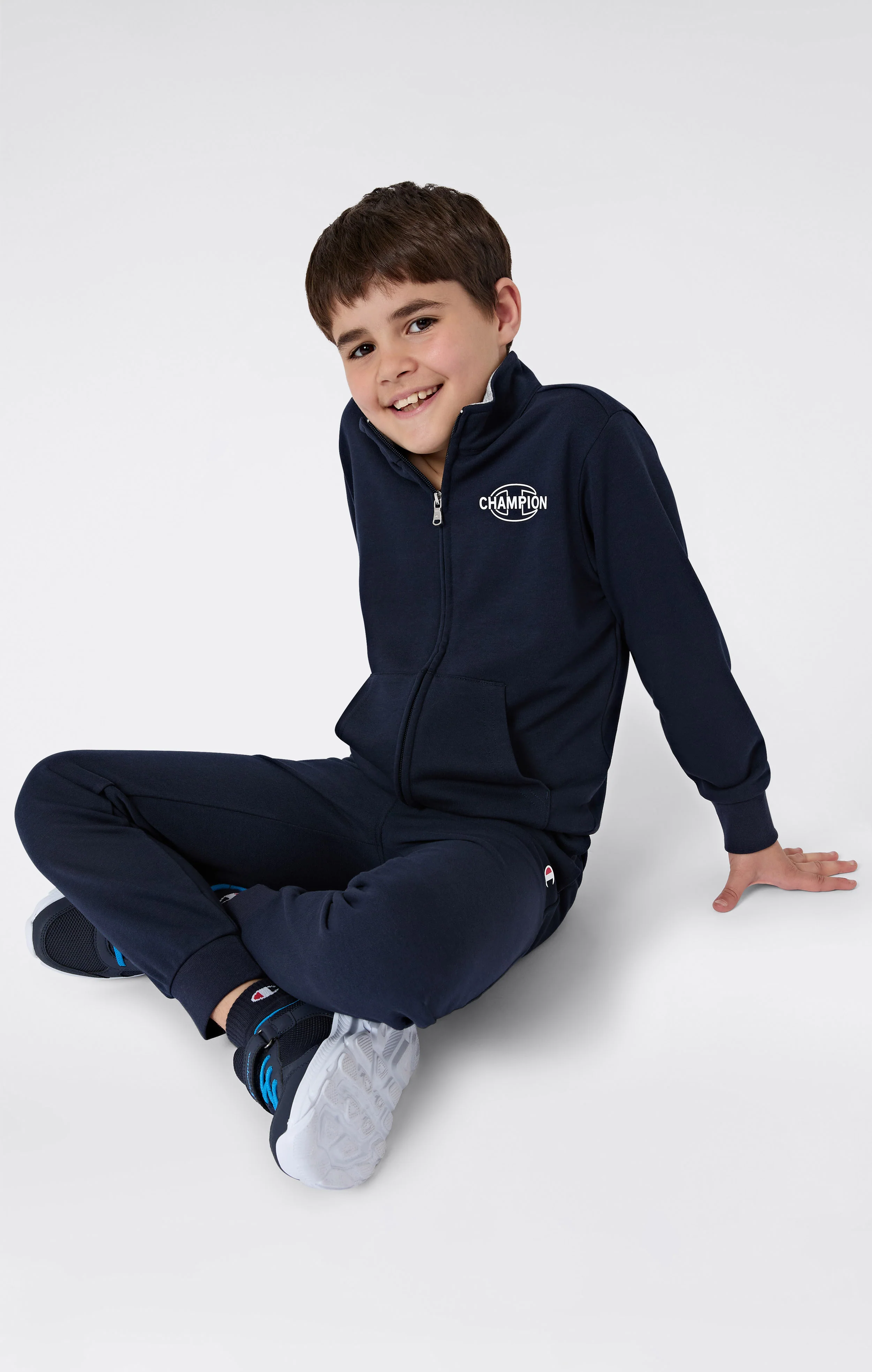 Kids’ Lightweight Terry Full-Zip Tracksuit - Image 2