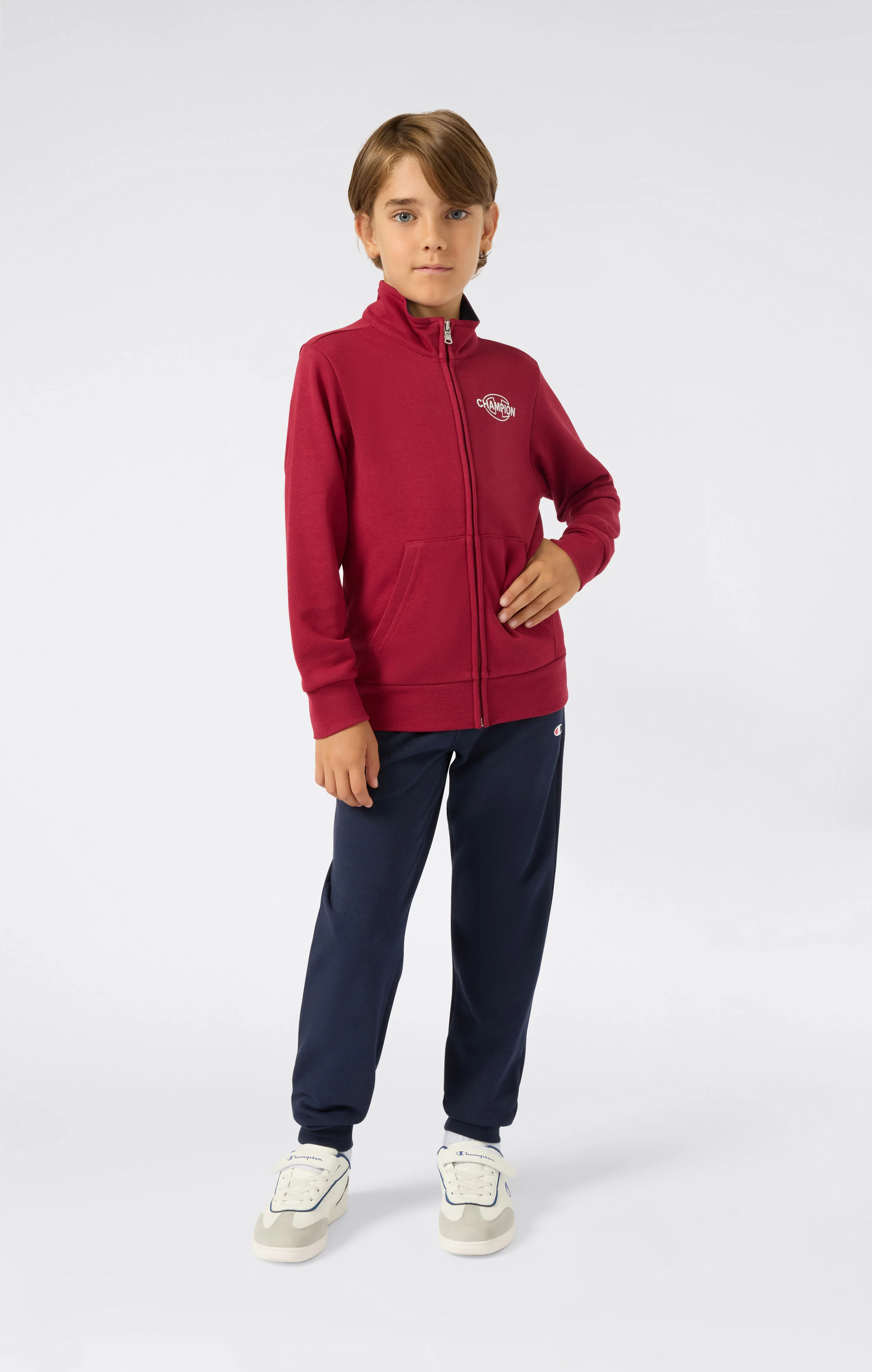 Kids’ Lightweight Terry Full-Zip Tracksuit - Image 2
