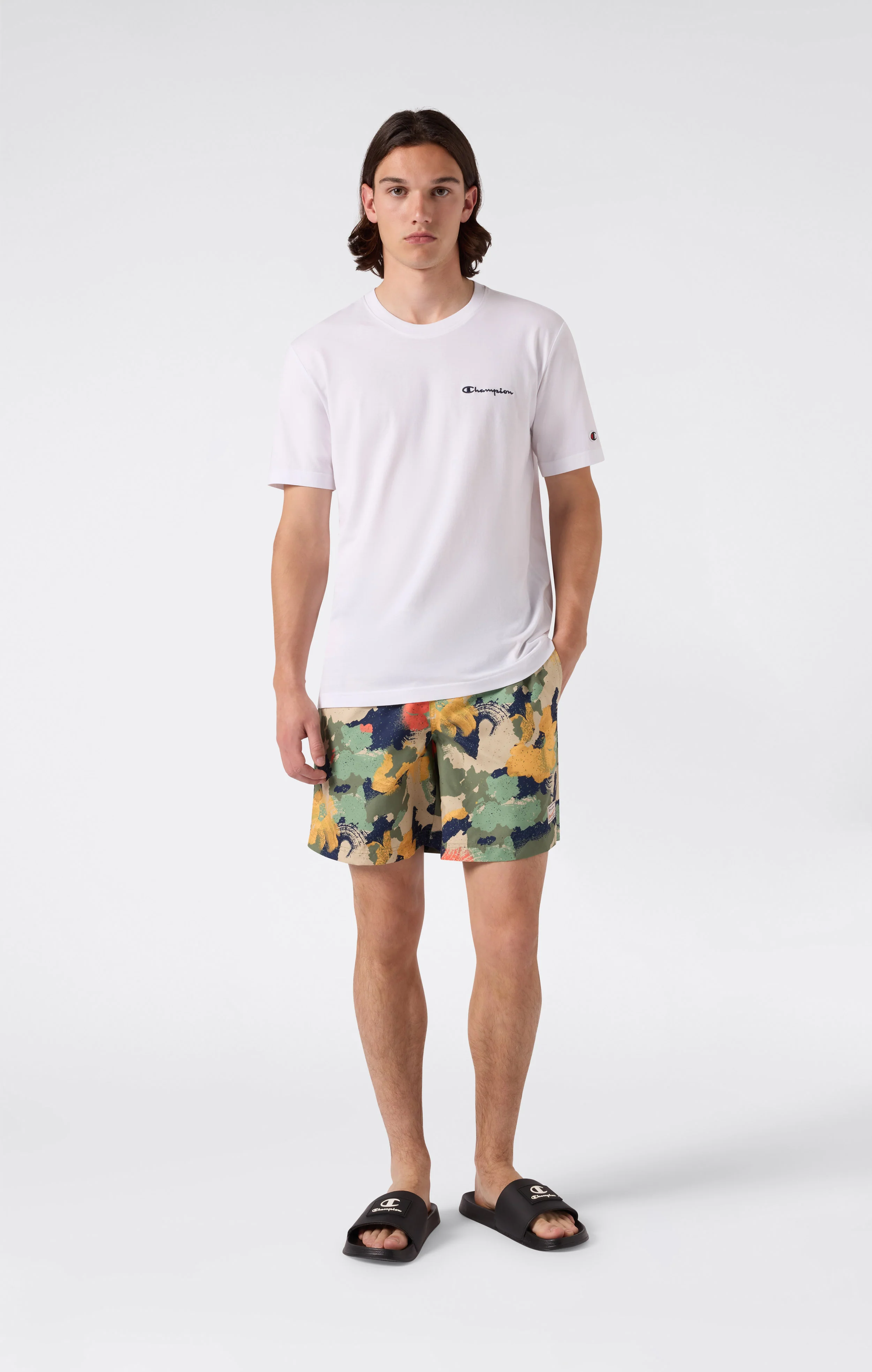 Men’s 7” Board Fit Printed Swim Shorts - Image 2