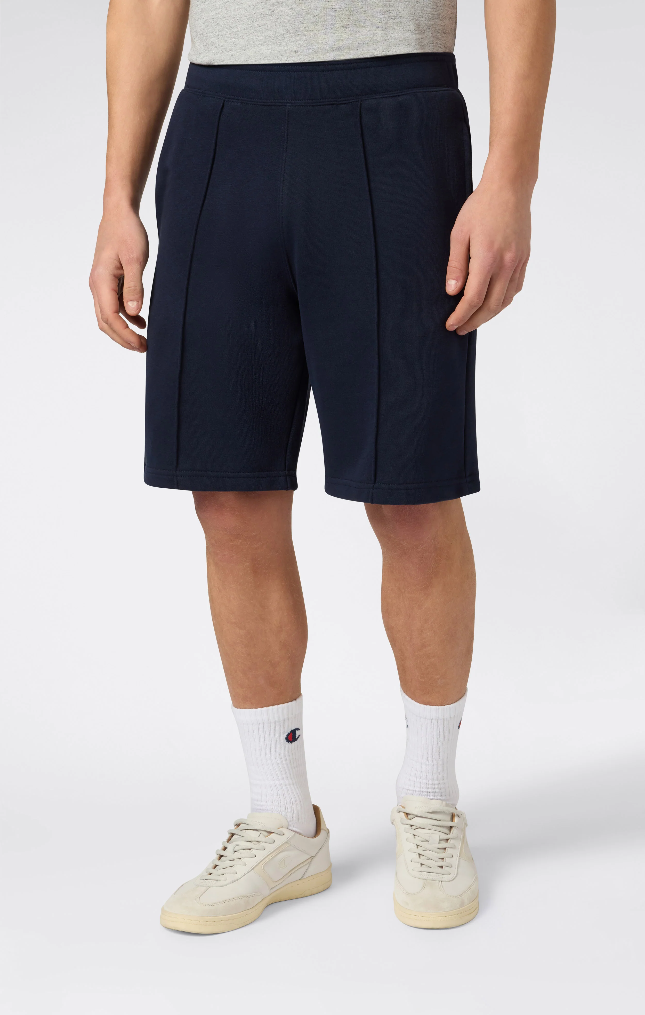 Men’s 9’’ Bermuda Shorts with Stitched Pintuck Icons