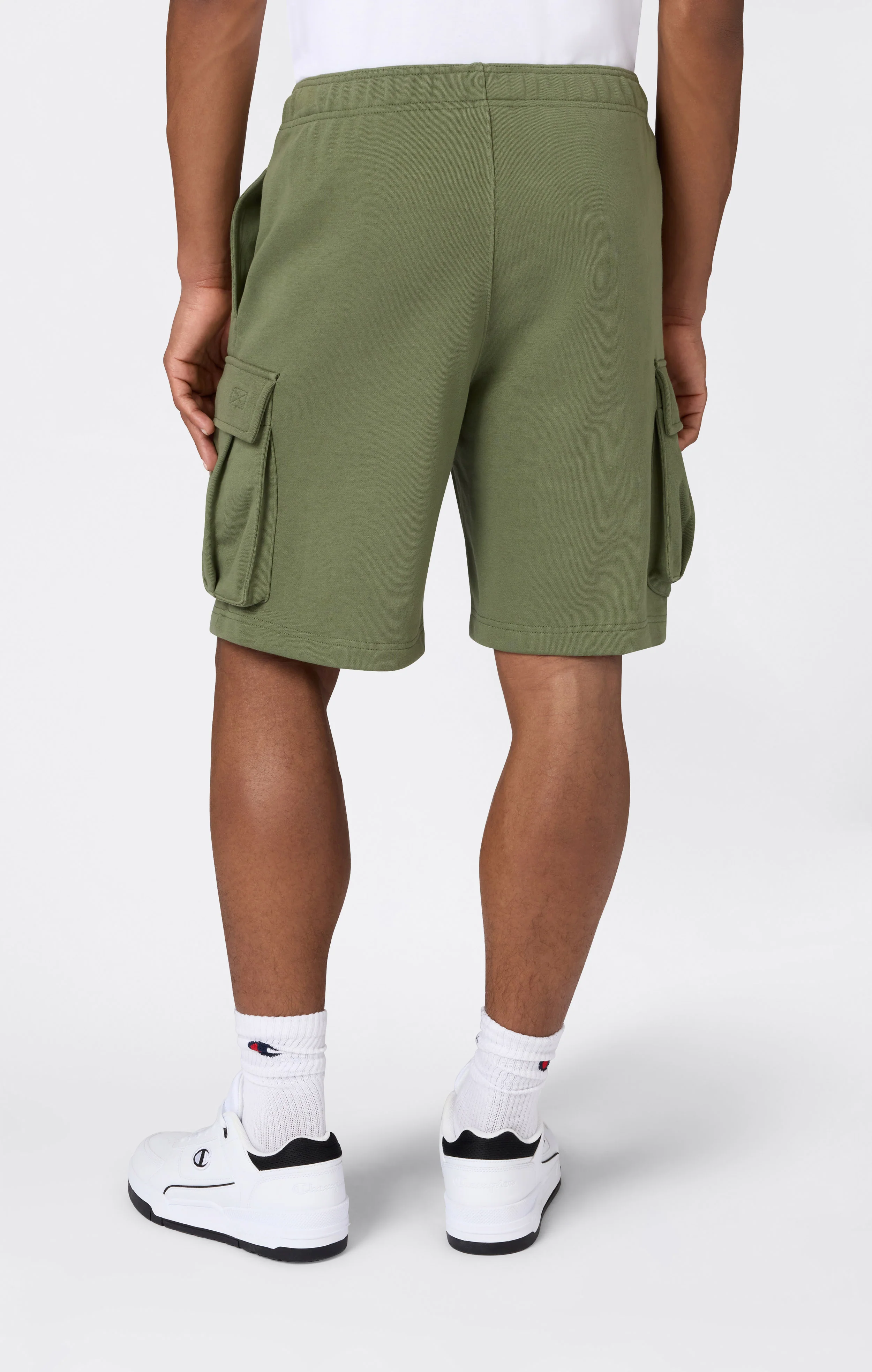 Men’s 9” Fleece Cargo Shorts Icons - Image 3