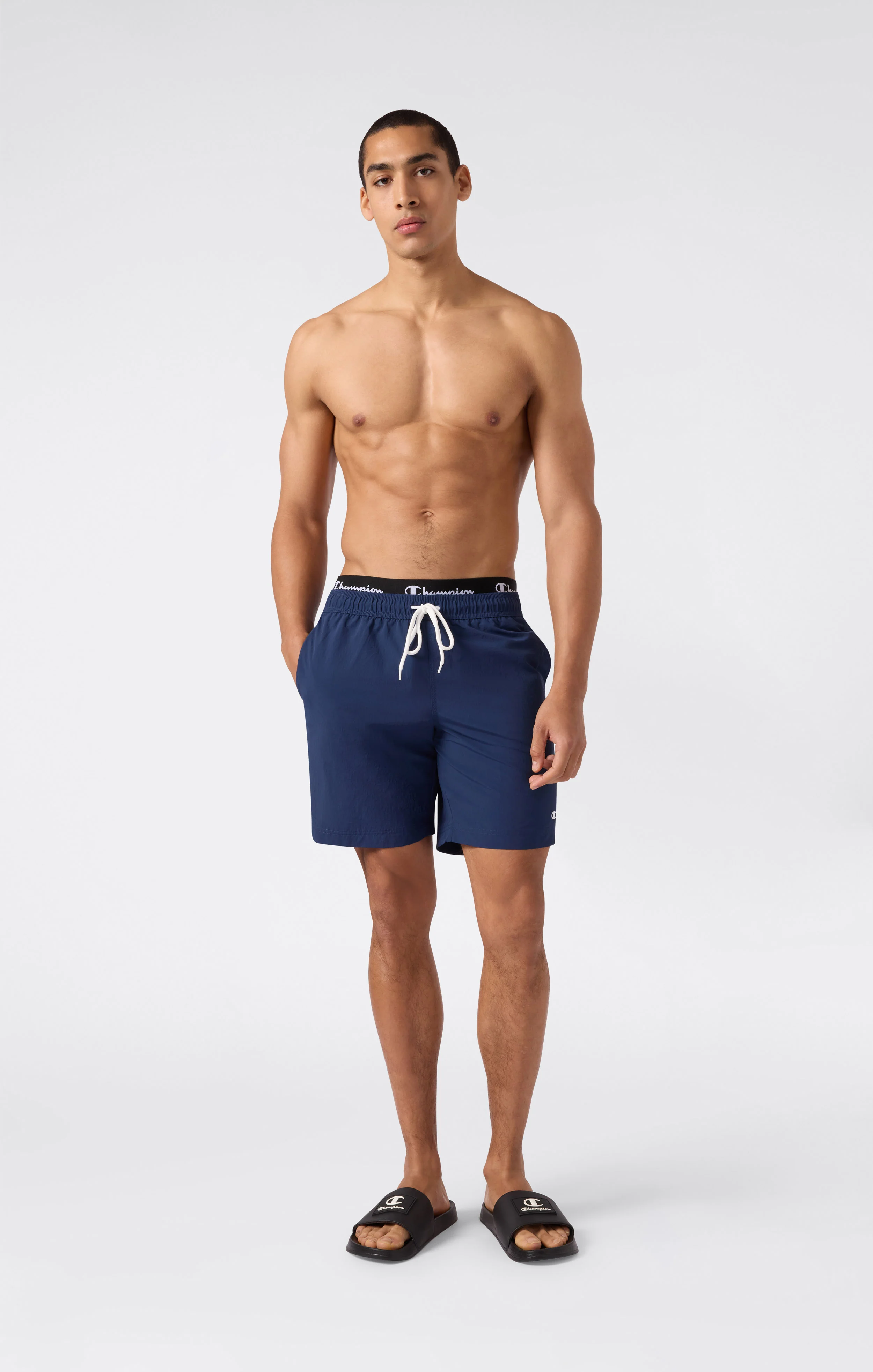 Men’s Board Fit Swim Shorts with Elasticated Waistband - Image 2