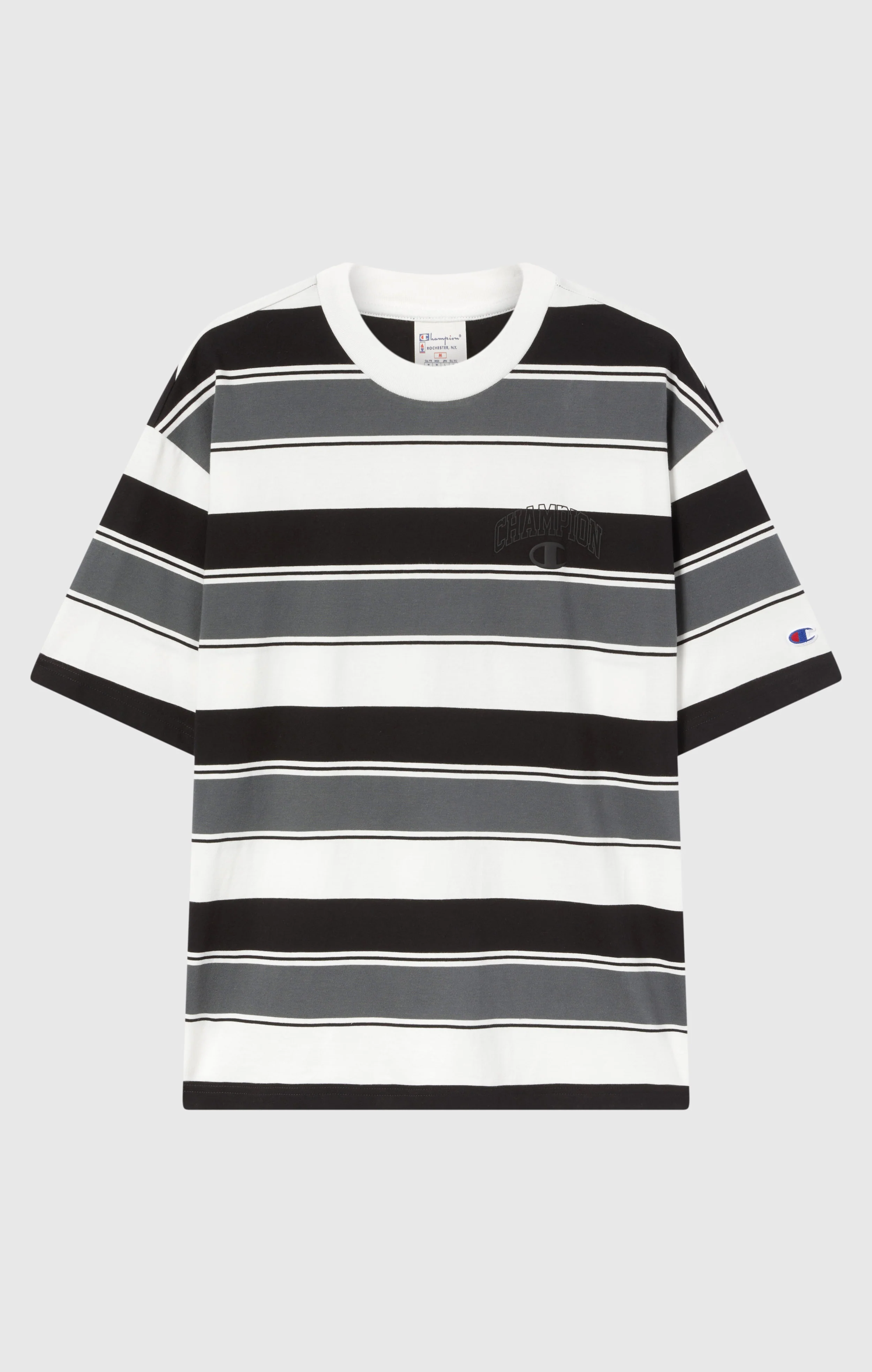 Men’s Crewneck T-Shirt Street Varsity Striped - Image 6