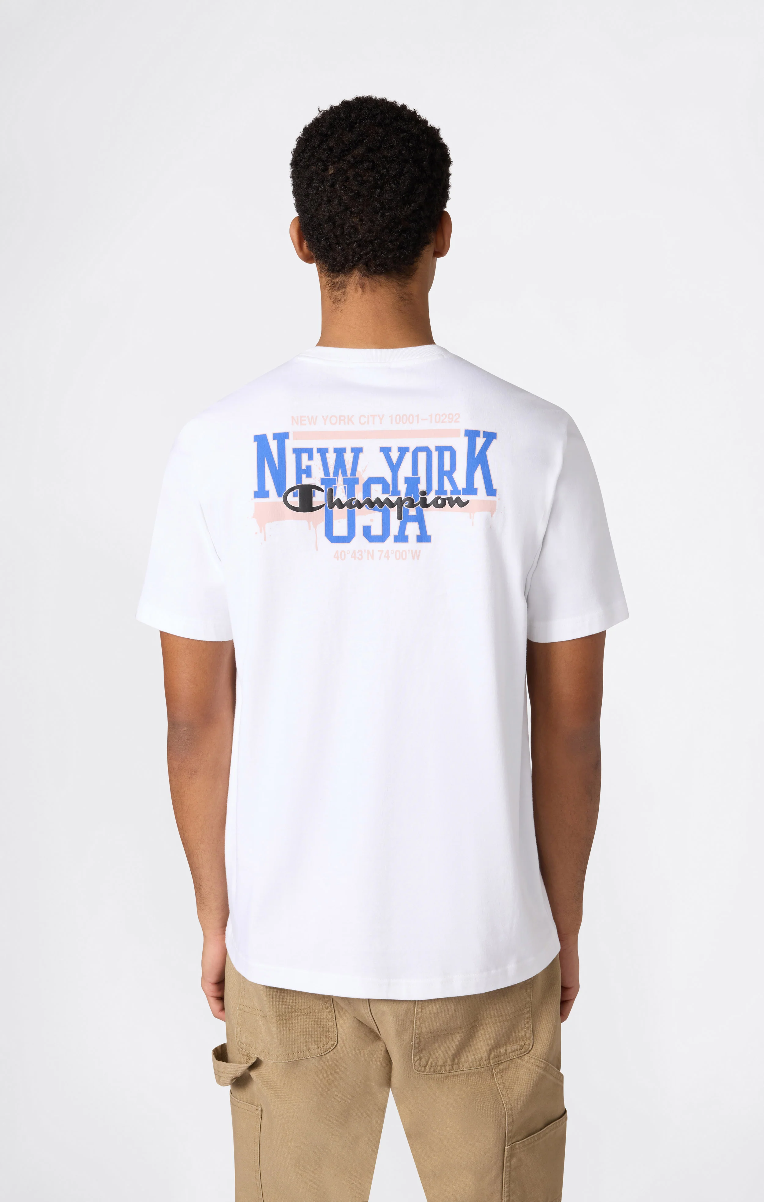 Men’s Crewneck T-Shirt With Puff Print Graphic