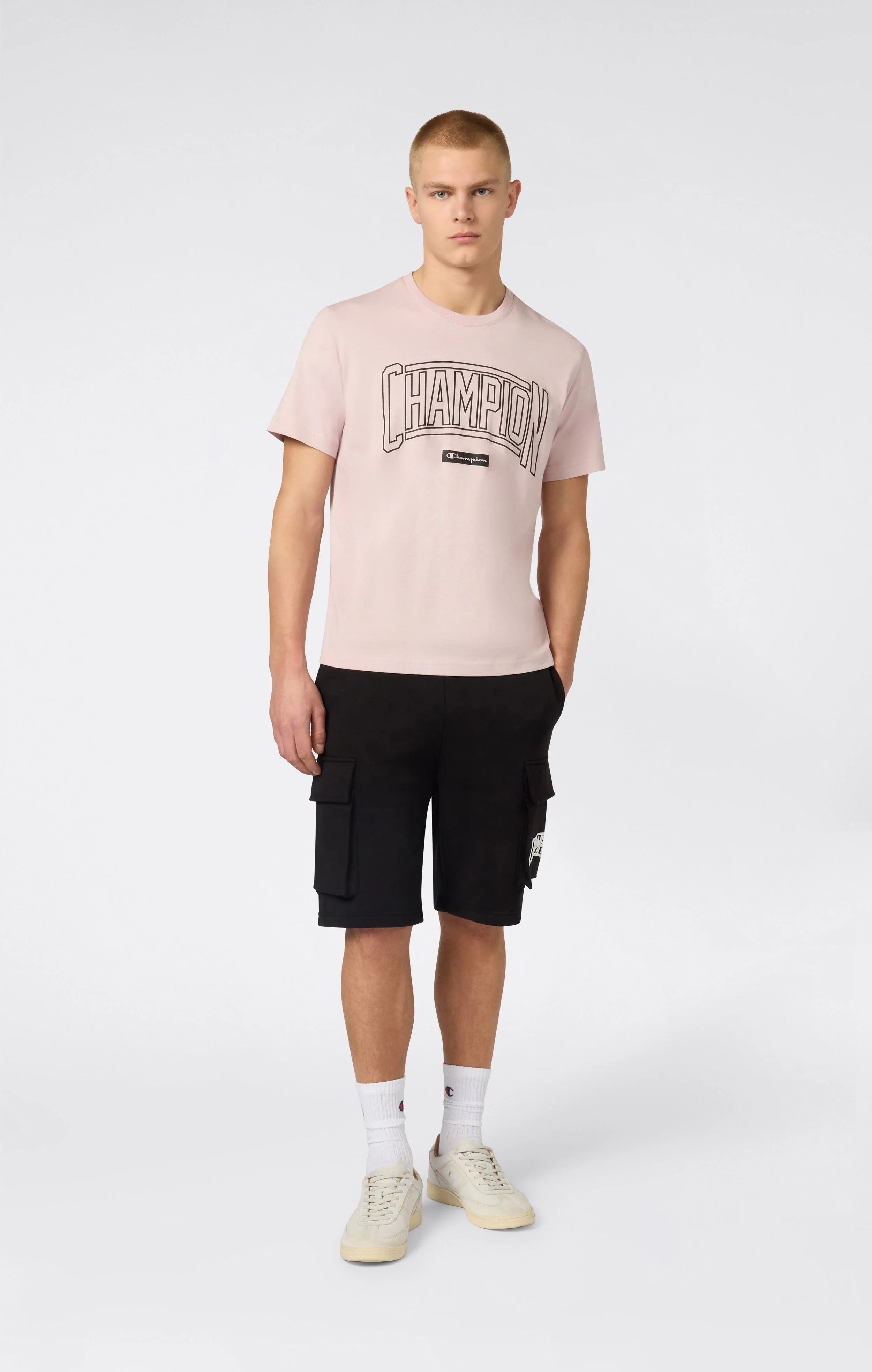 Men’s Crewneck T-Shirt With Puff Print Logo - Image 2