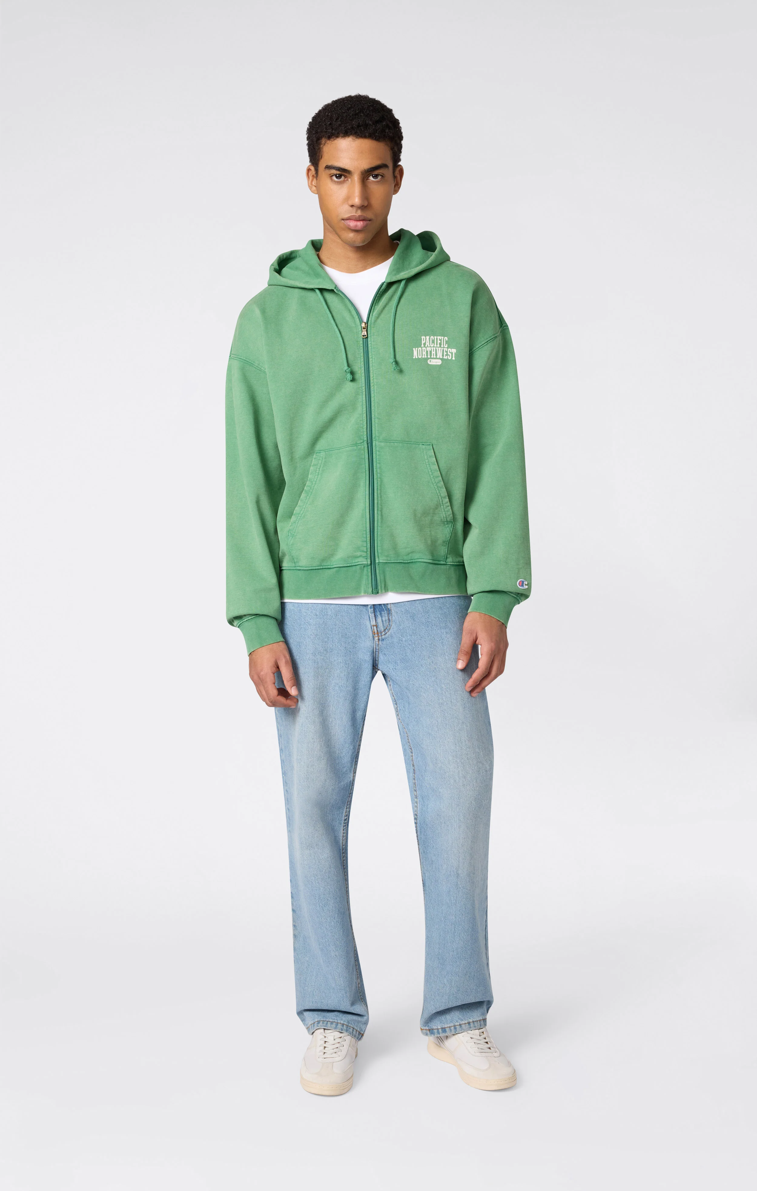 Men’s East West Full Zip Hooded Sweatshirt - Image 2