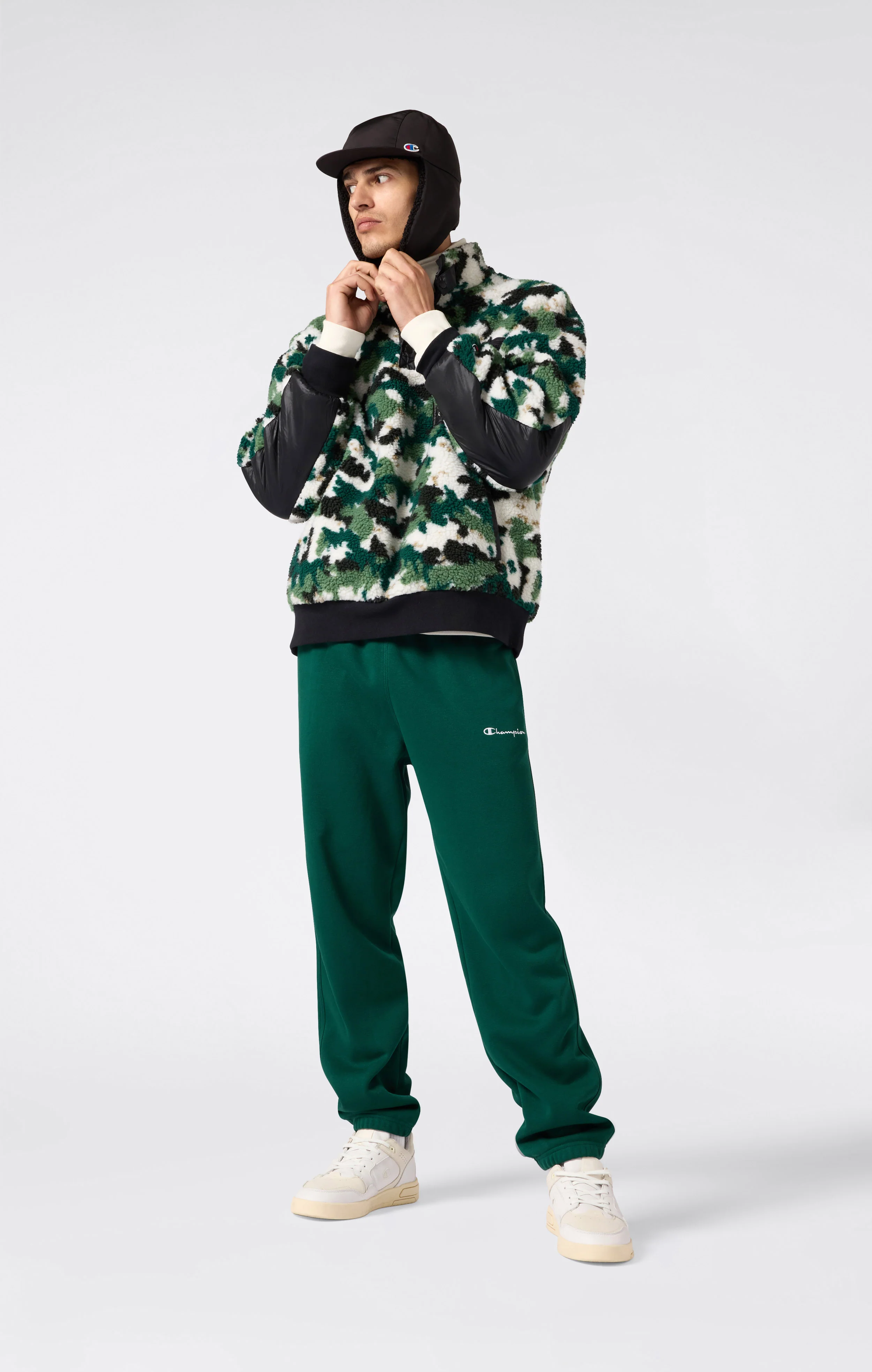 Men’s Elastic Cuff Fleece Pants Icons - Image 2