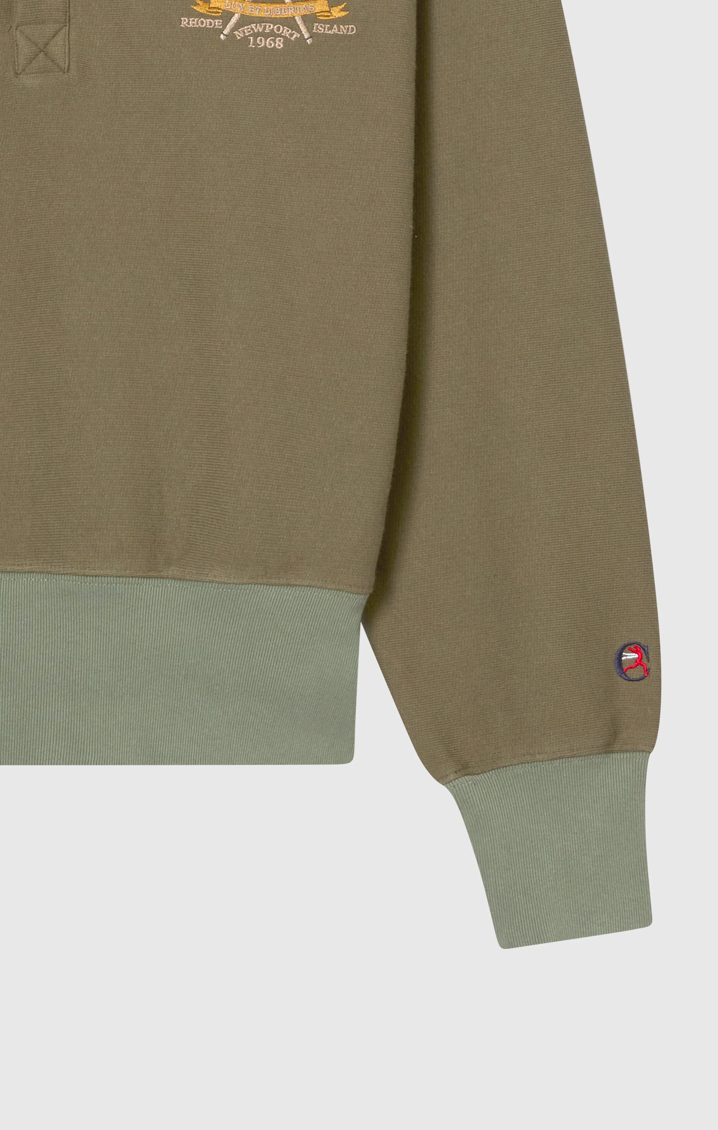 Men’s Fleece Button Sweatshirt Reverse Weave Index & Archives Lighthouse - Image 7