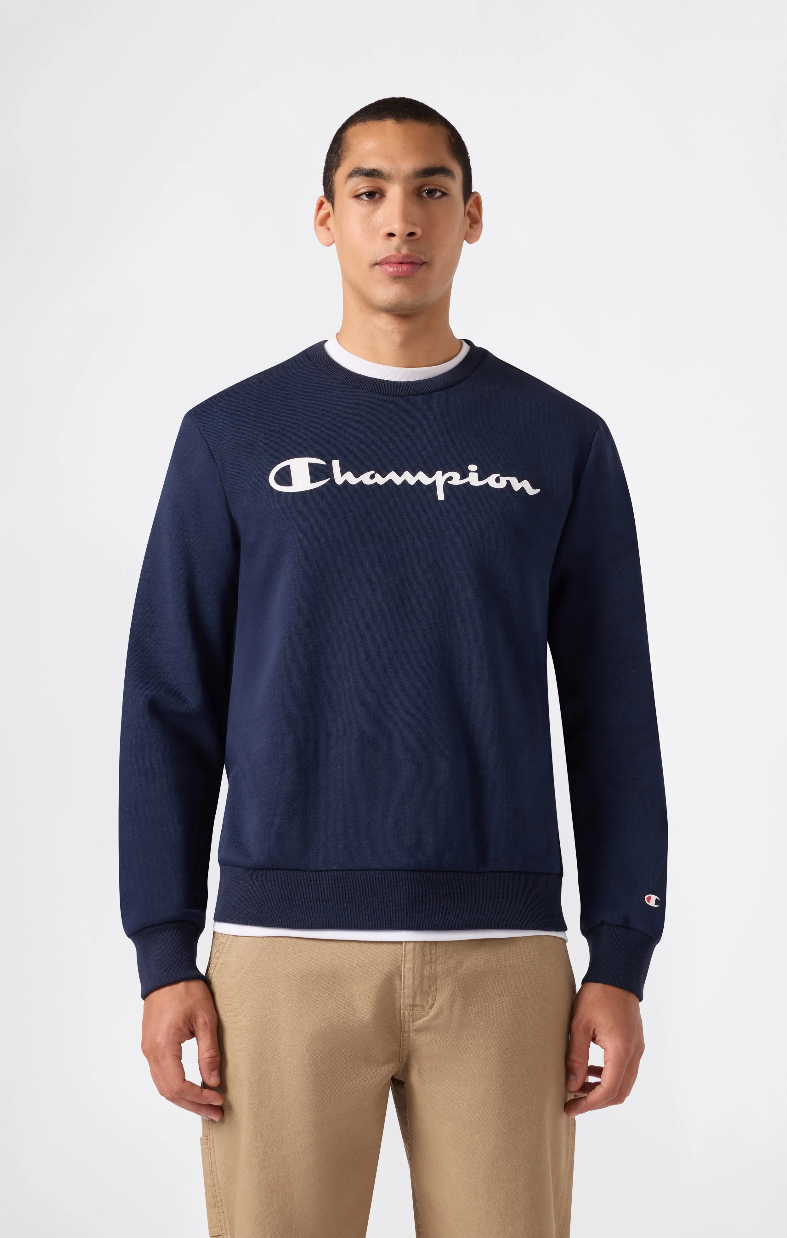 Men’s Fleece Crewneck Sweatshirt Script Logo