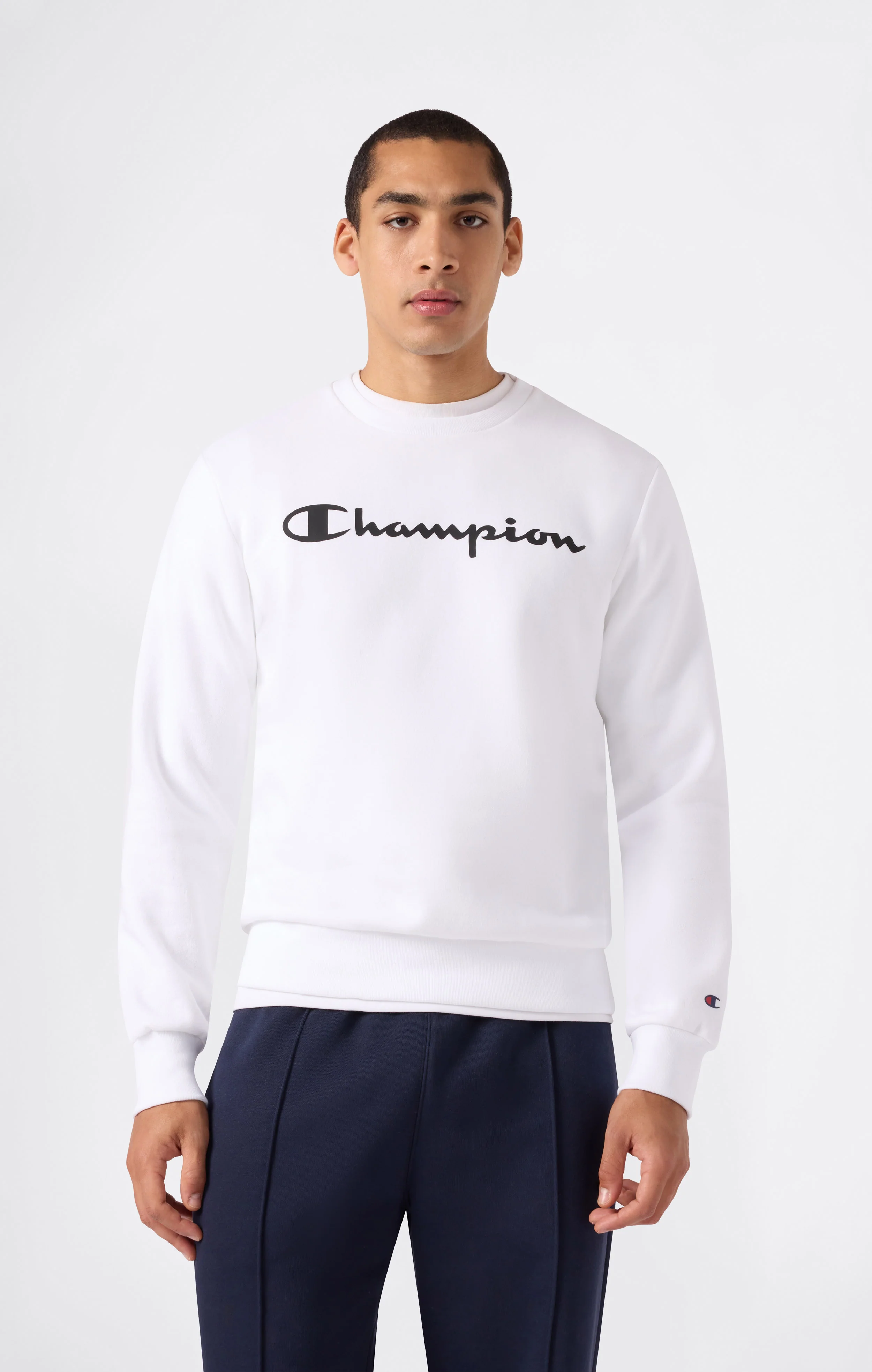 Men’s Fleece Crewneck Sweatshirt Script Logo