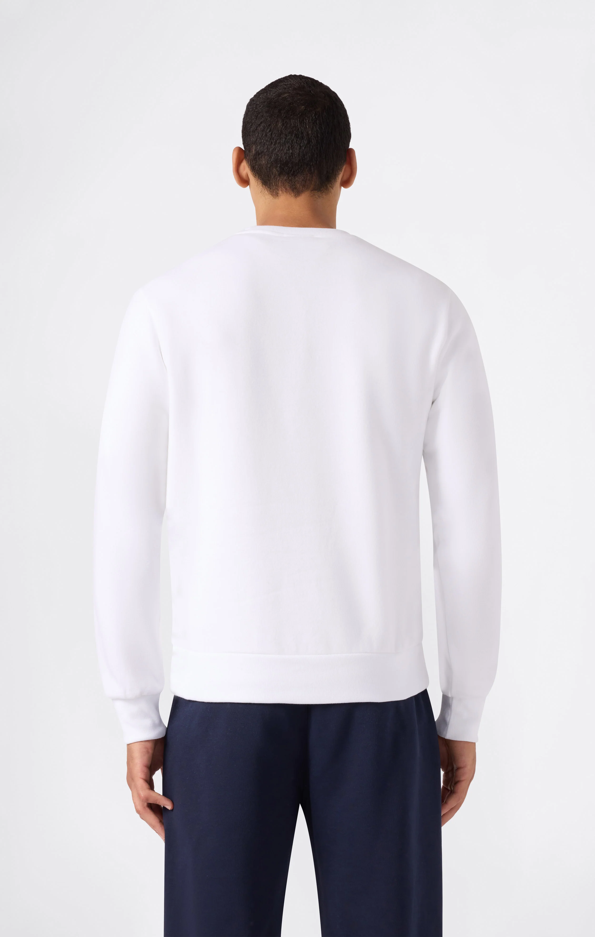 Men’s Fleece Crewneck Sweatshirt Script Logo - Image 4