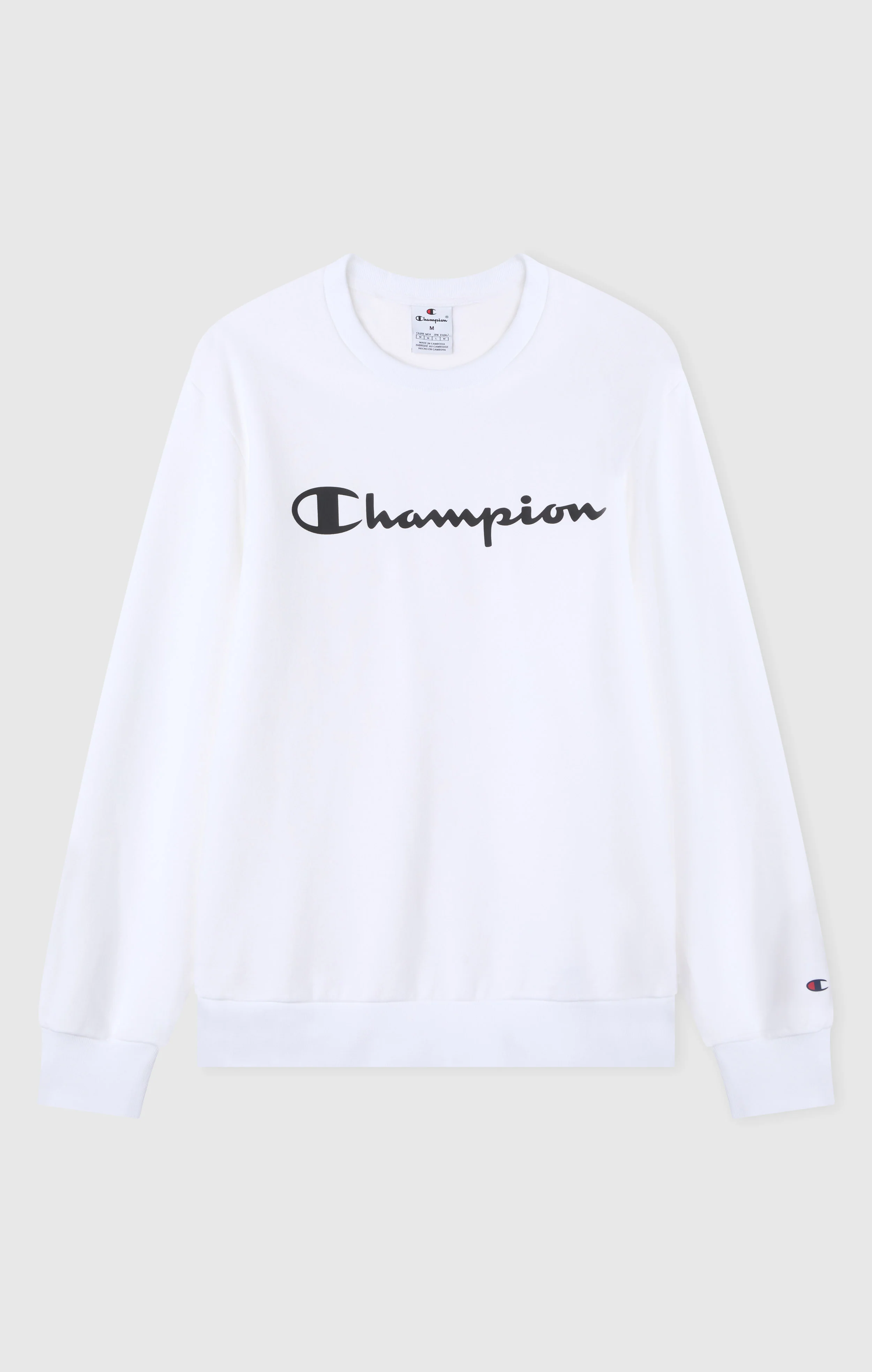 Men’s Fleece Crewneck Sweatshirt Script Logo - Image 5