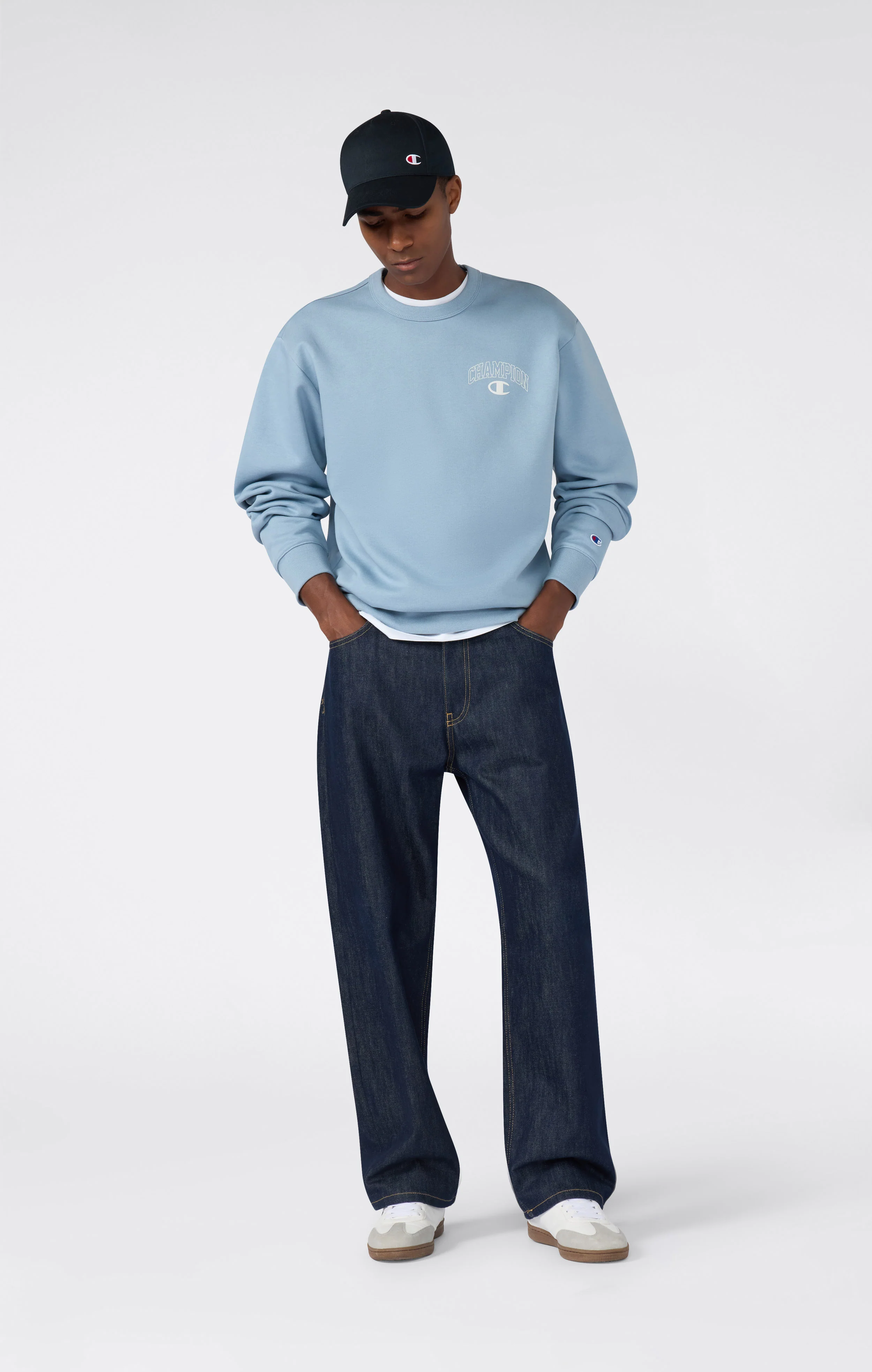 Men’s Fleece Crewneck Sweatshirt Street Varsity - Image 2