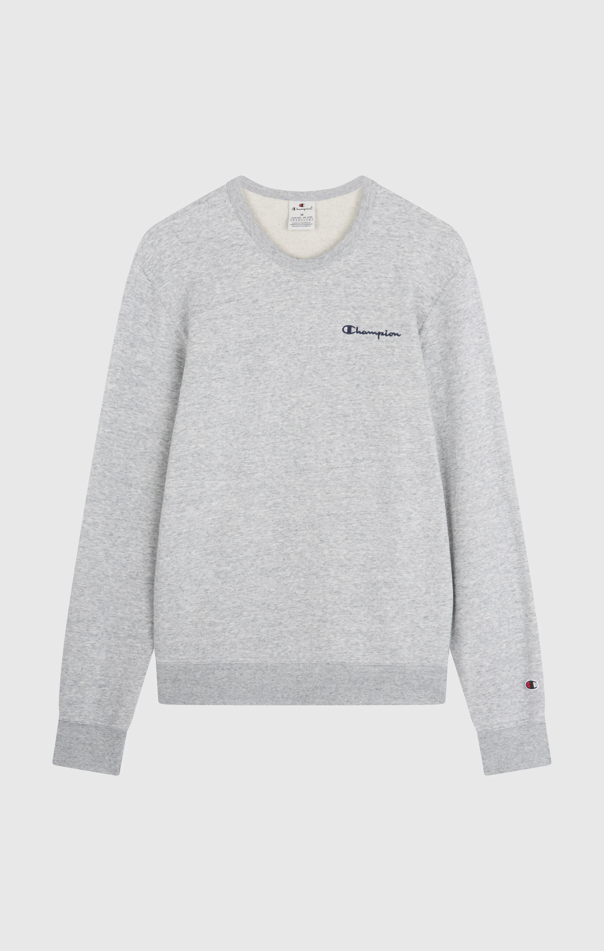 Men’s Fleece Crewneck Sweatshirt with Small Embroidered Logo Icons - Image 5
