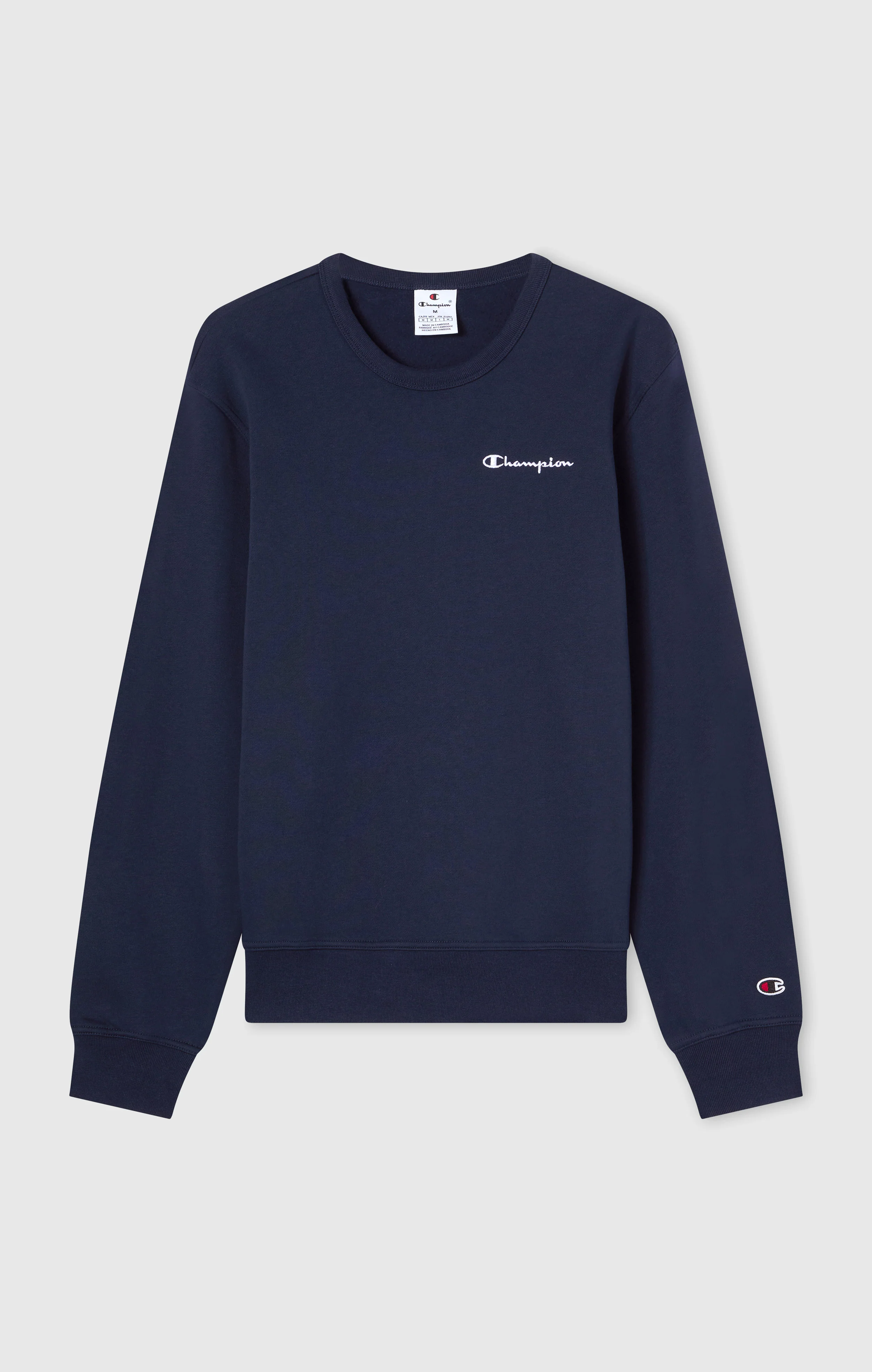 Men’s Fleece Crewneck Sweatshirt with Small Embroidered Logo Icons - Image 5
