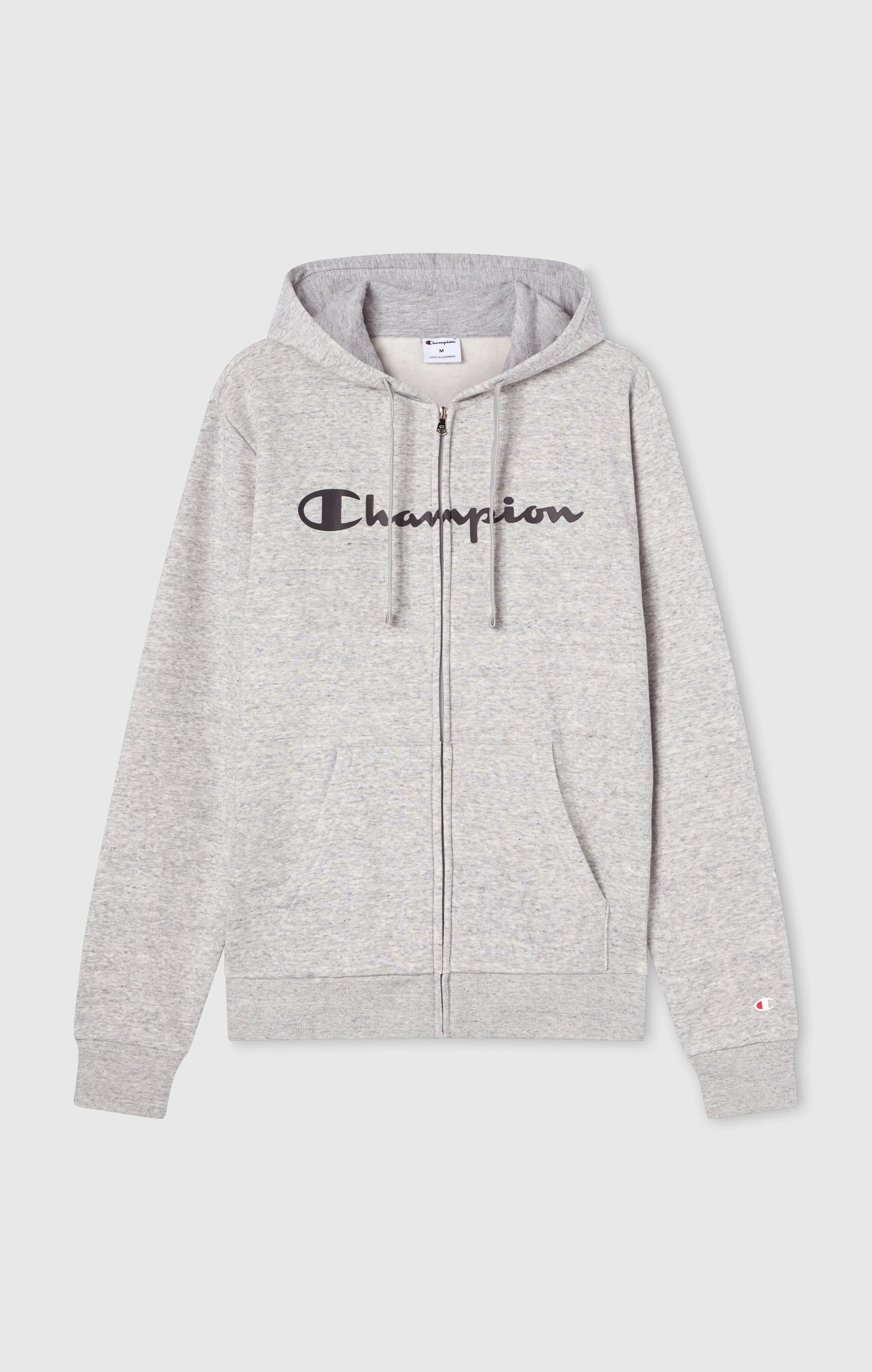 Men’s Fleece Full Zip Hoodie Script Logo - Image 5