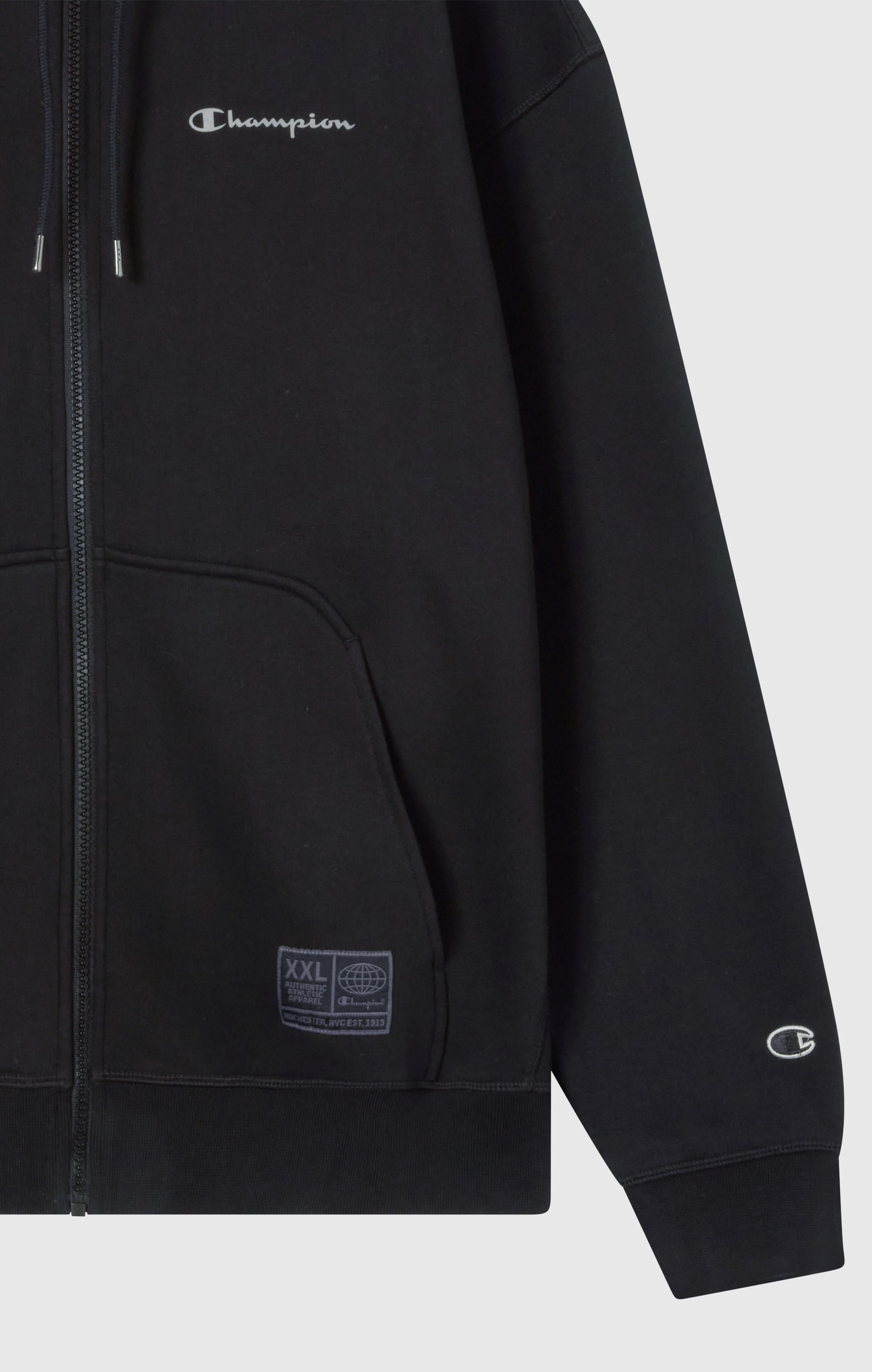 Men's Fleece Full Zip Hoodie Urban Contemporary - Image 6