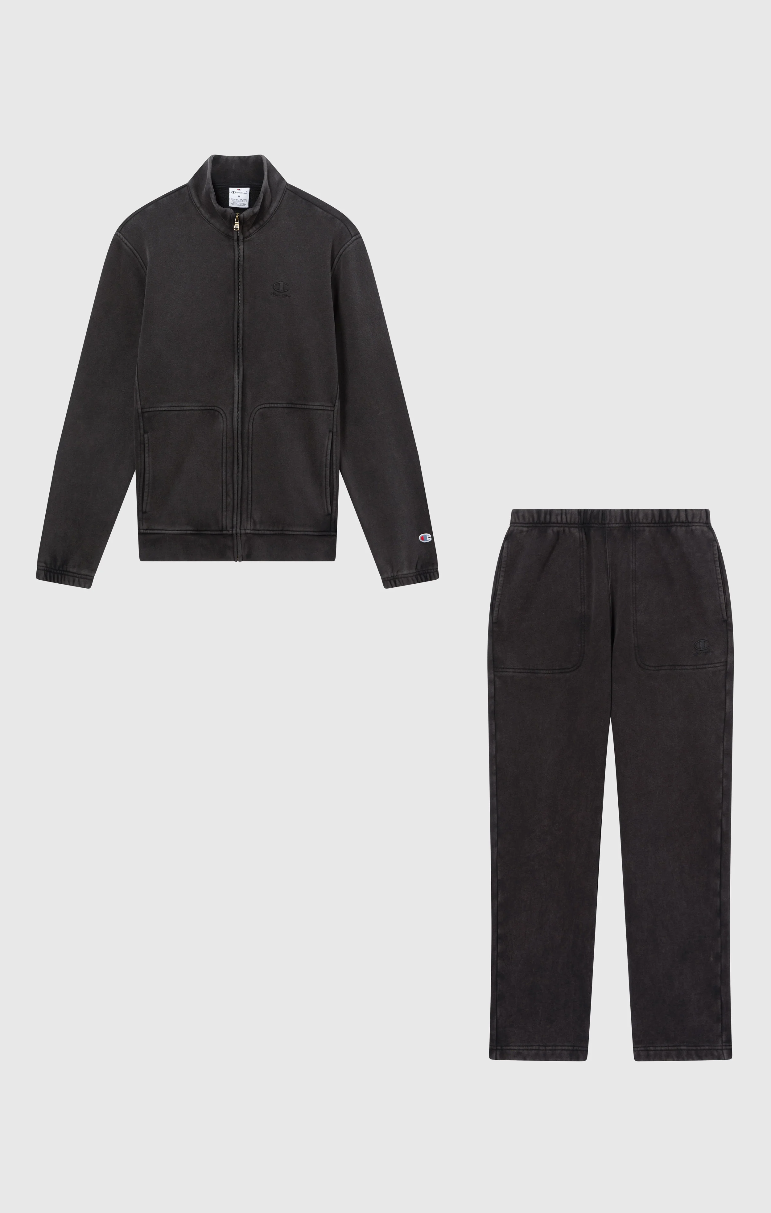 Men’s Fleece Full Zip Suit Washed Icons - Image 6