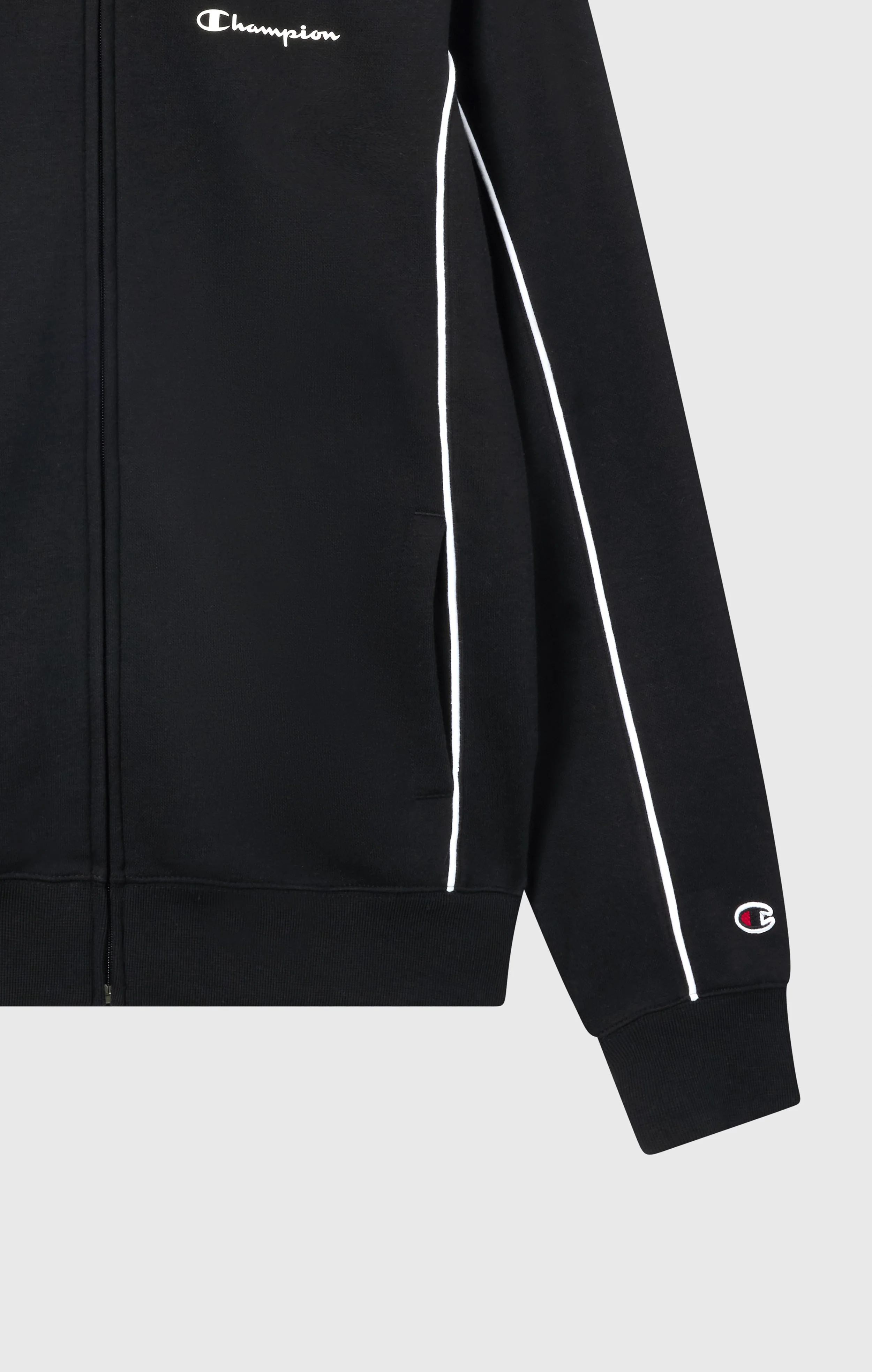 Men’s Fleece Full Zip Sweatsuit Small Script - Image 2