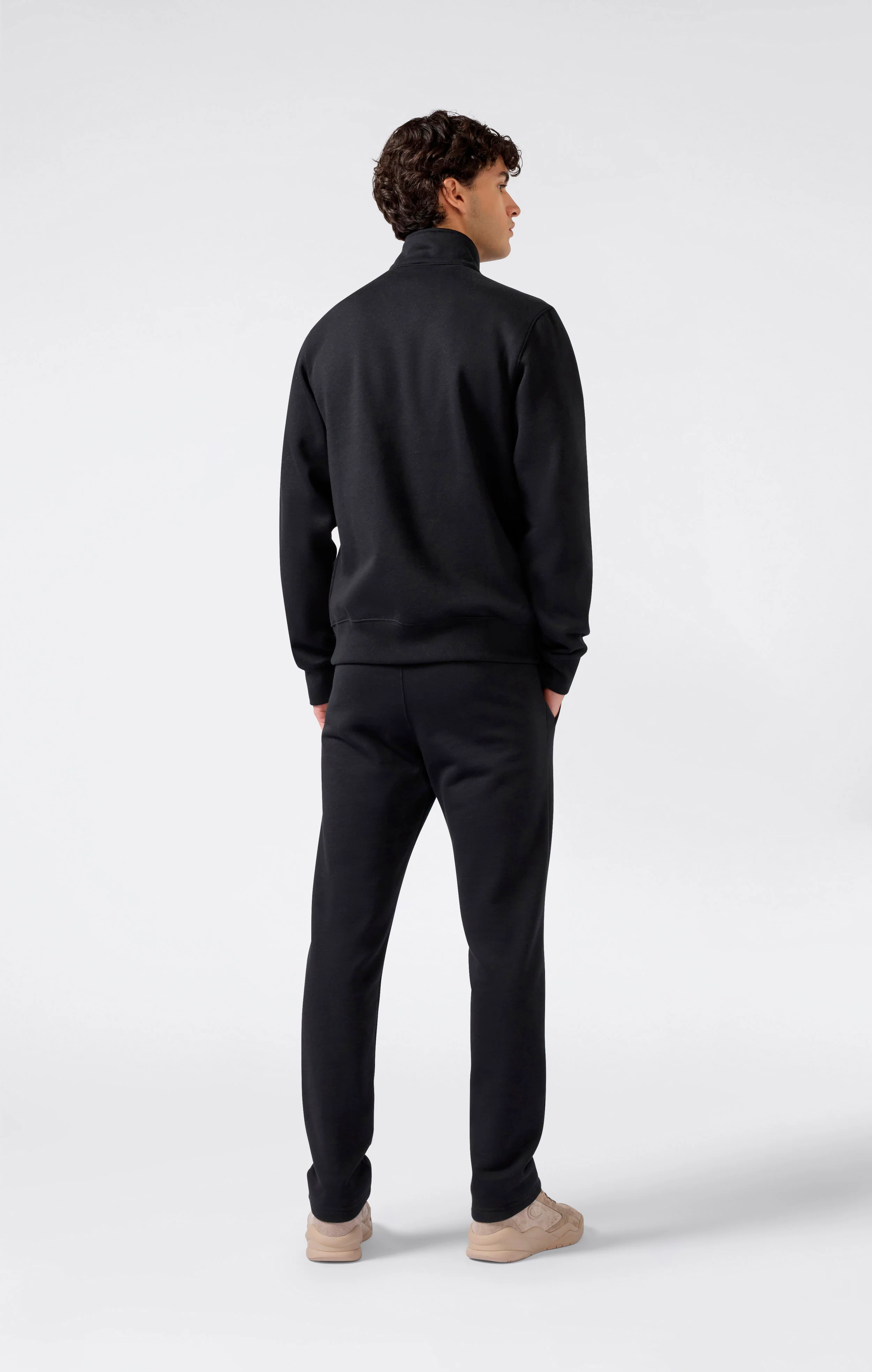 Men’s Fleece Full Zip Sweatsuit Small Script - Image 4