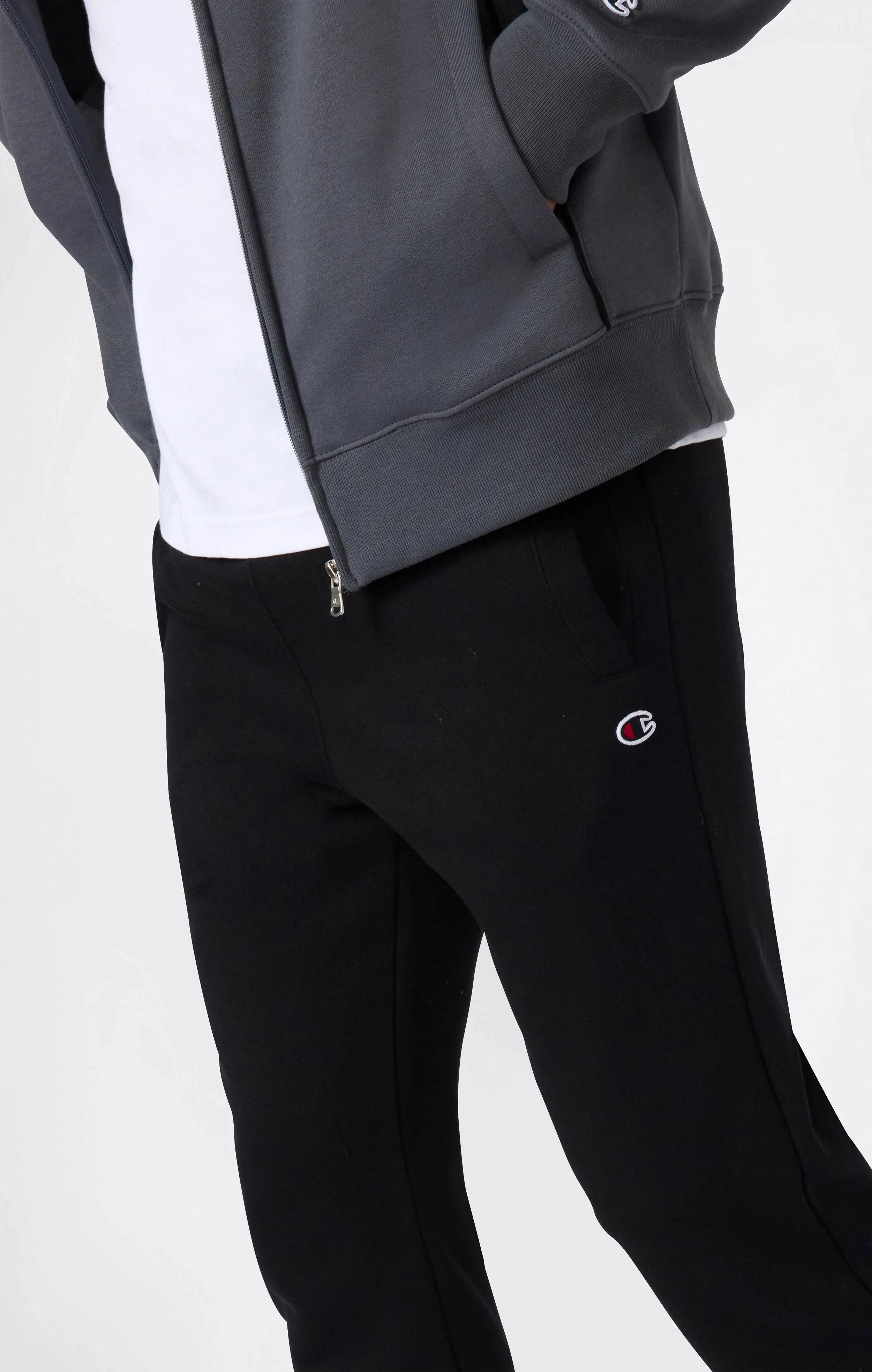Men’s Fleece Full Zip Sweatsuit Small Script - Image 6