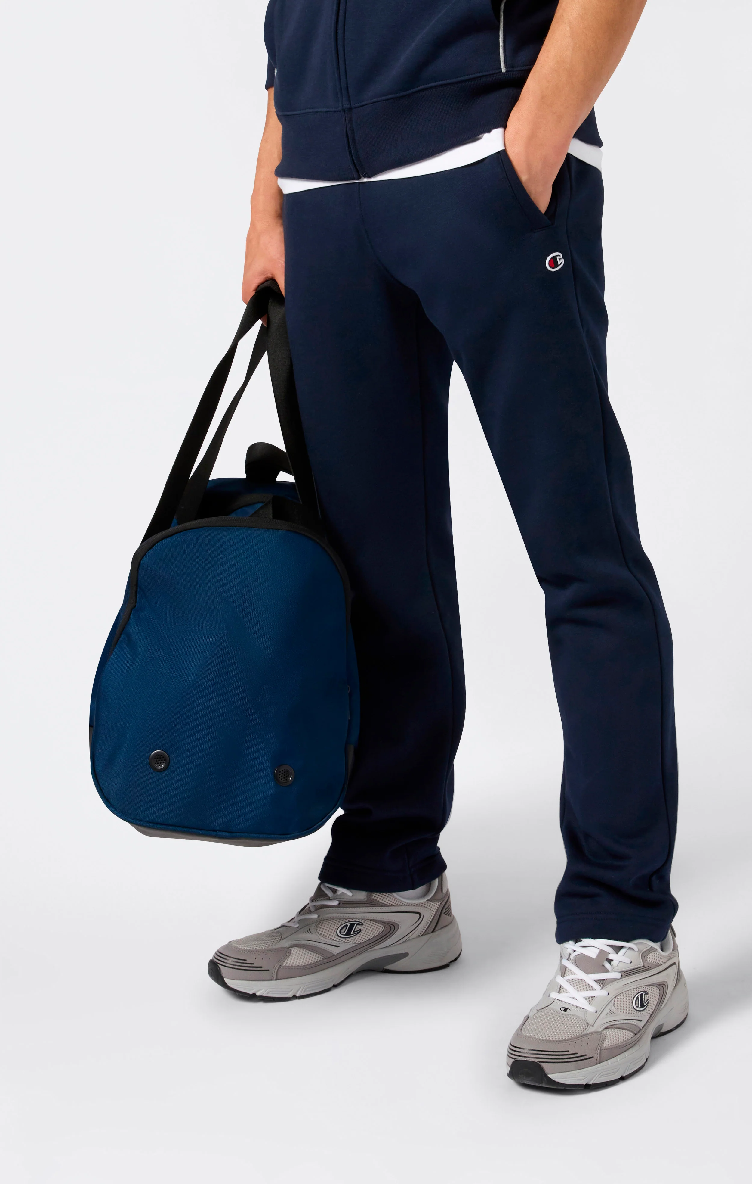 Men’s Fleece Full Zip Sweatsuit Small Script - Image 6