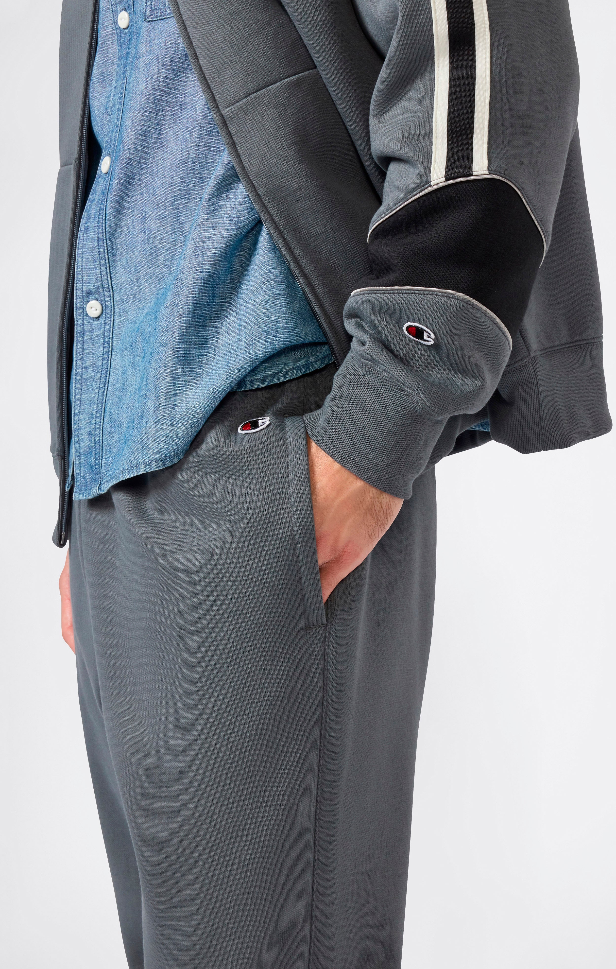 Men’s Fleece Hooded Full Zip Suit - Image 3