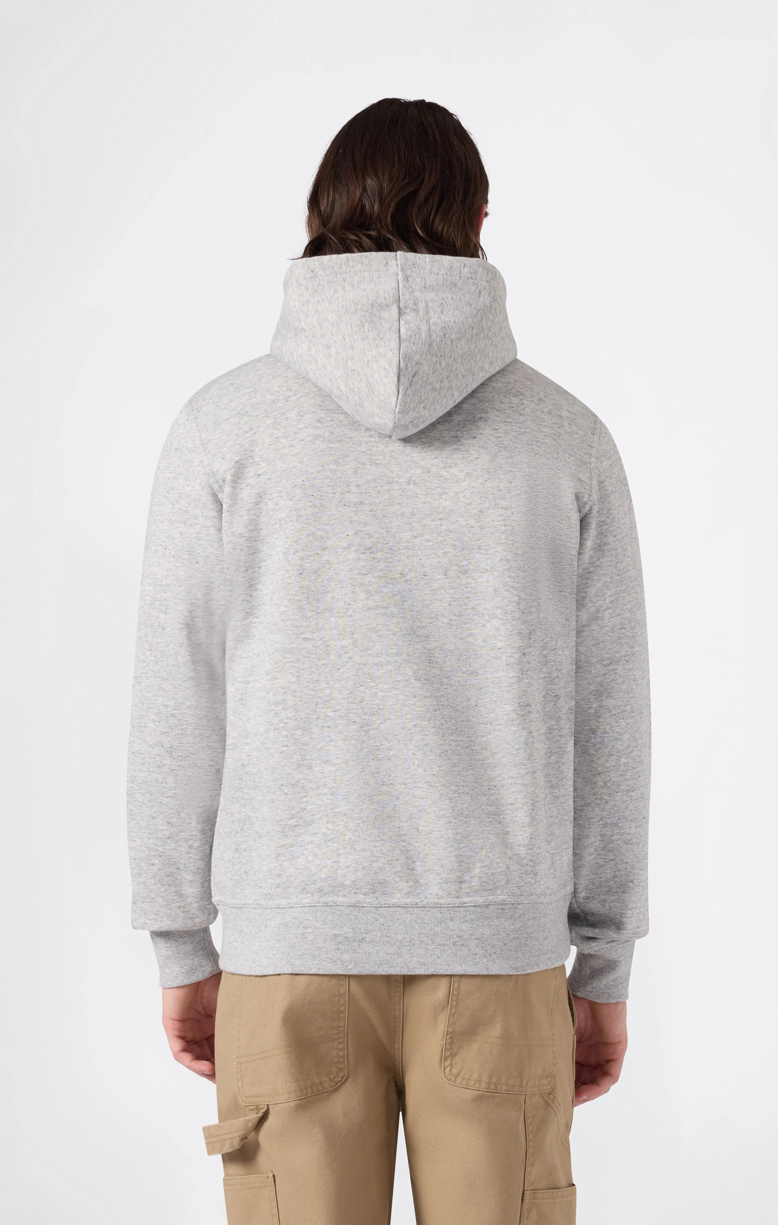 Men’s Fleece Hoodie with Small Embroidered Logo Icons - Image 4