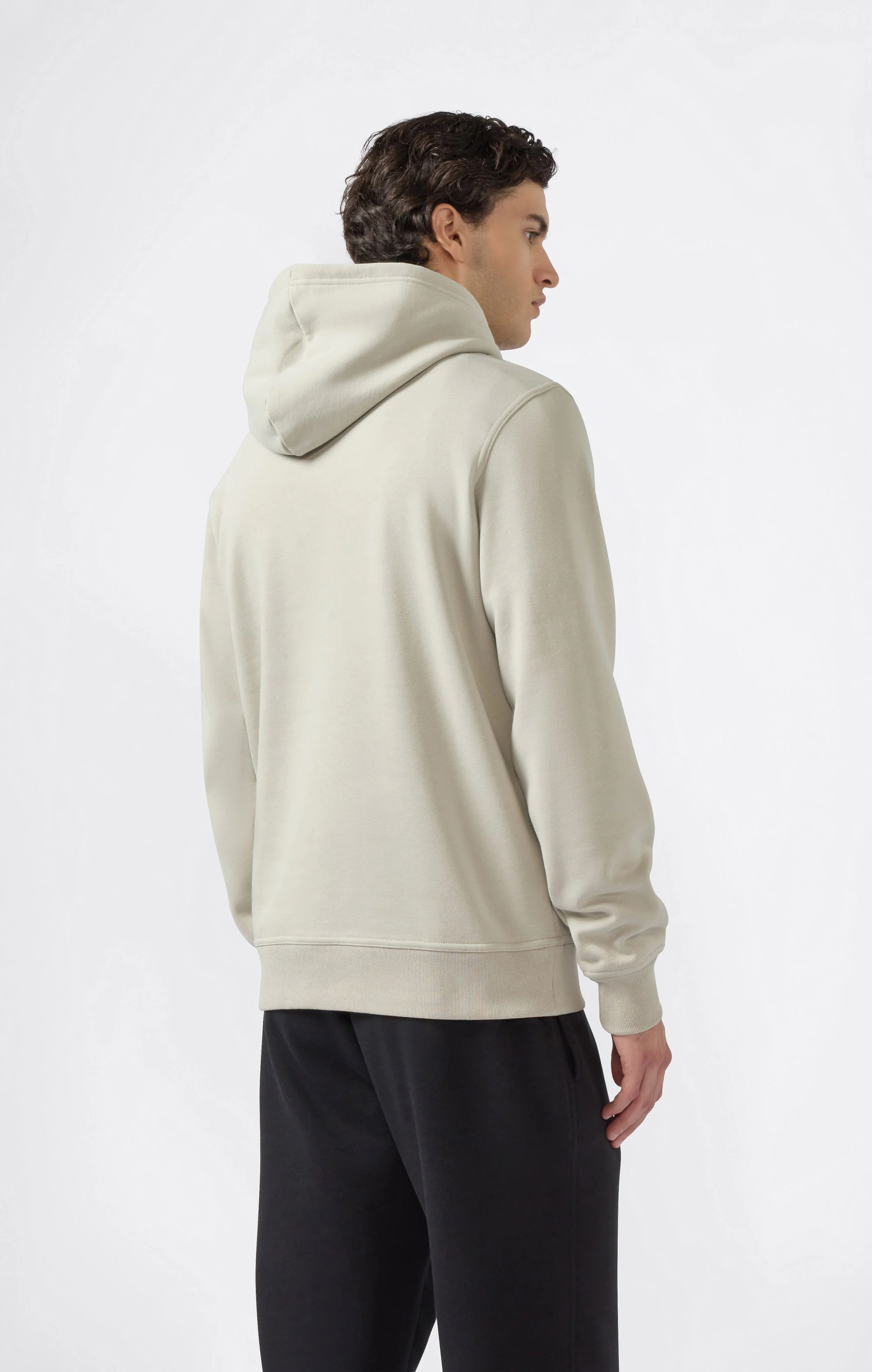 Men’s Fleece Hoodie with Small Embroidered Logo Icons - Image 4