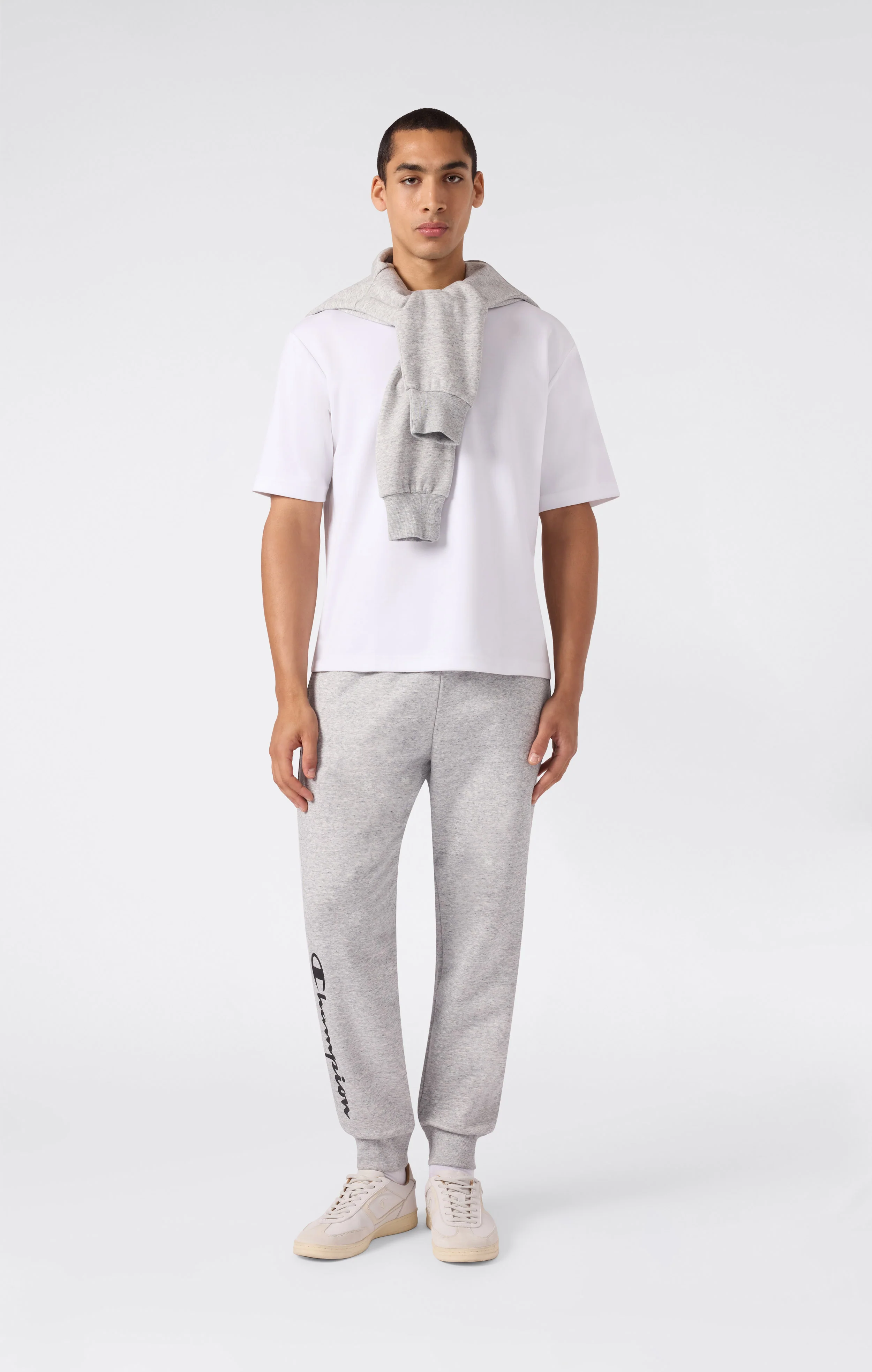 Men’s Fleece Joggers Script Logo - Image 2