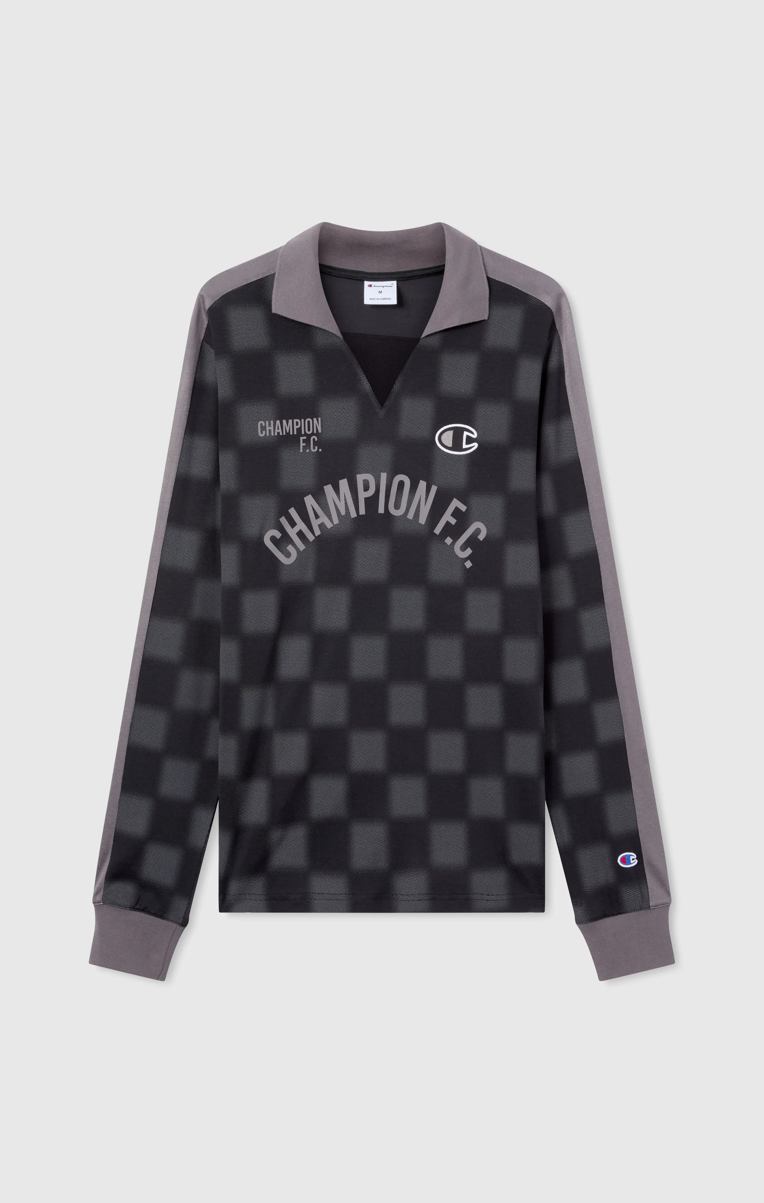 Men’s Football-Inspired Long Sleeve Polo Shirt - Image 5