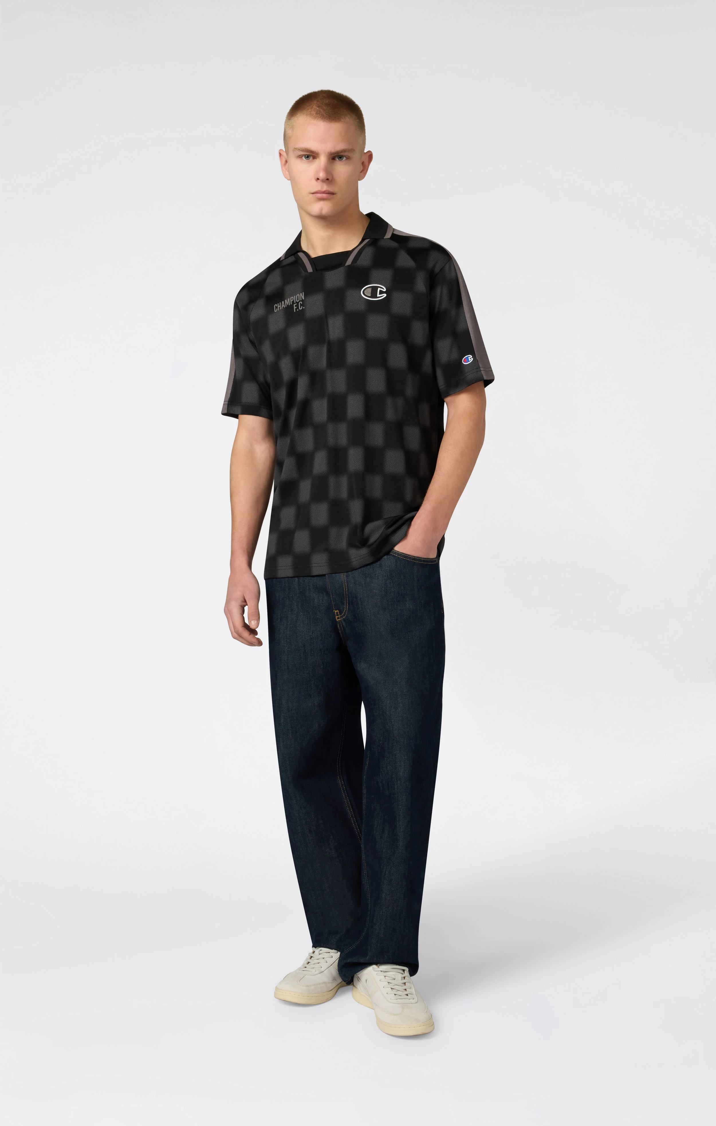 Men’s Football-Inspired Polo Shirt - Image 2