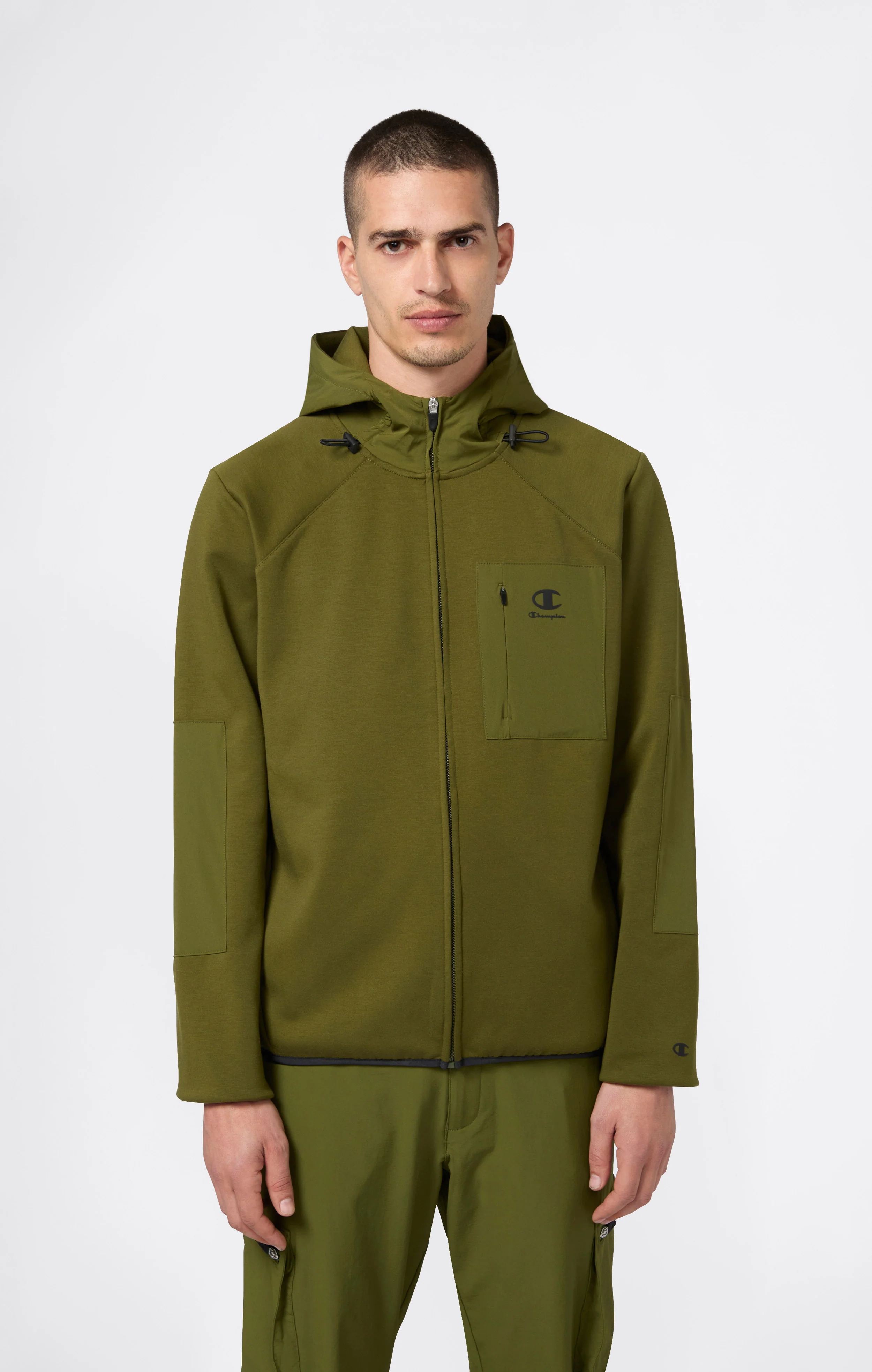 Men’s Full Zip Hooded Sweatshirt Stretch C-Tech - Image 3