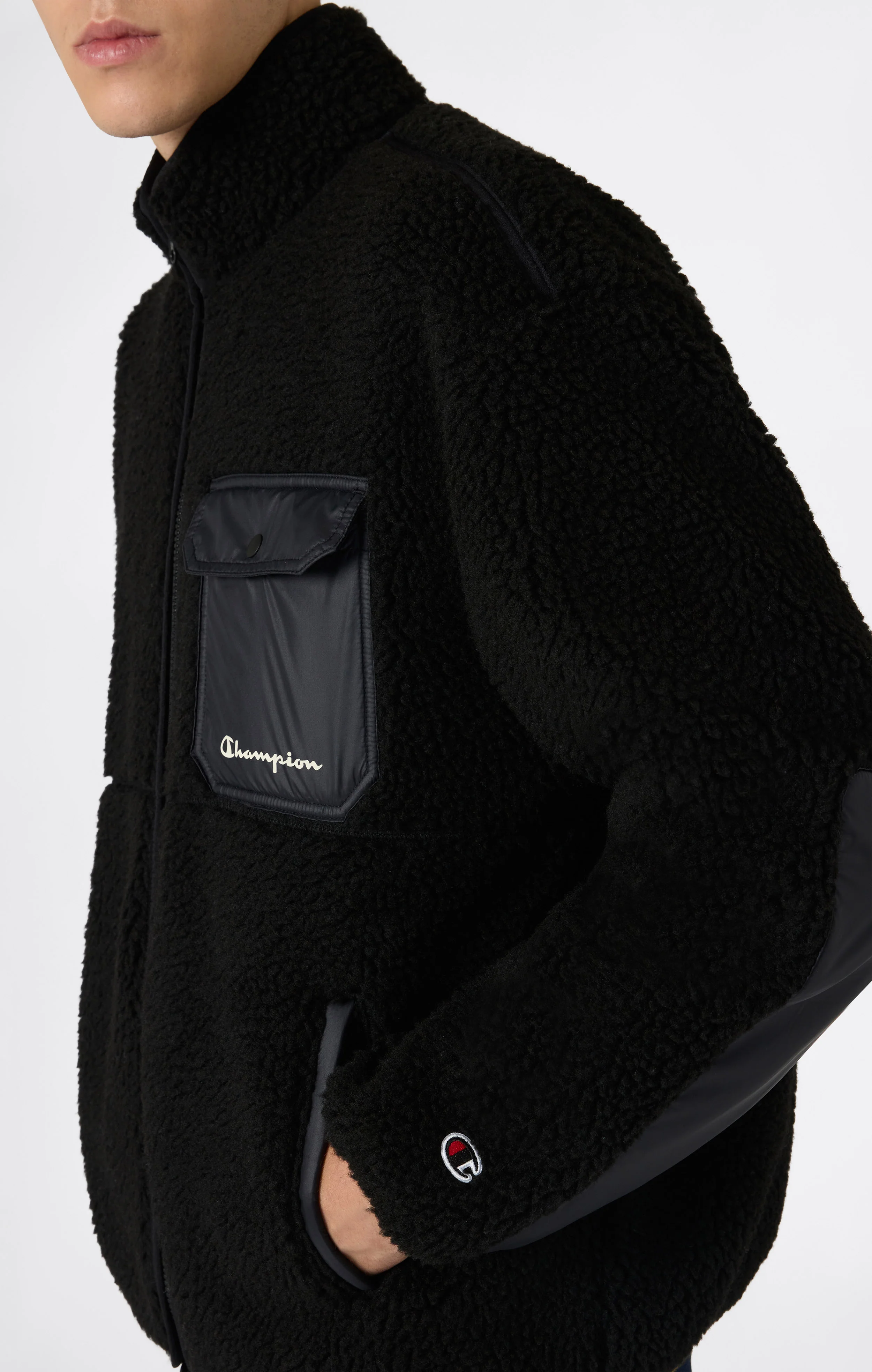 Men’s Full Zip Polar Teddy Jacket - Image 2