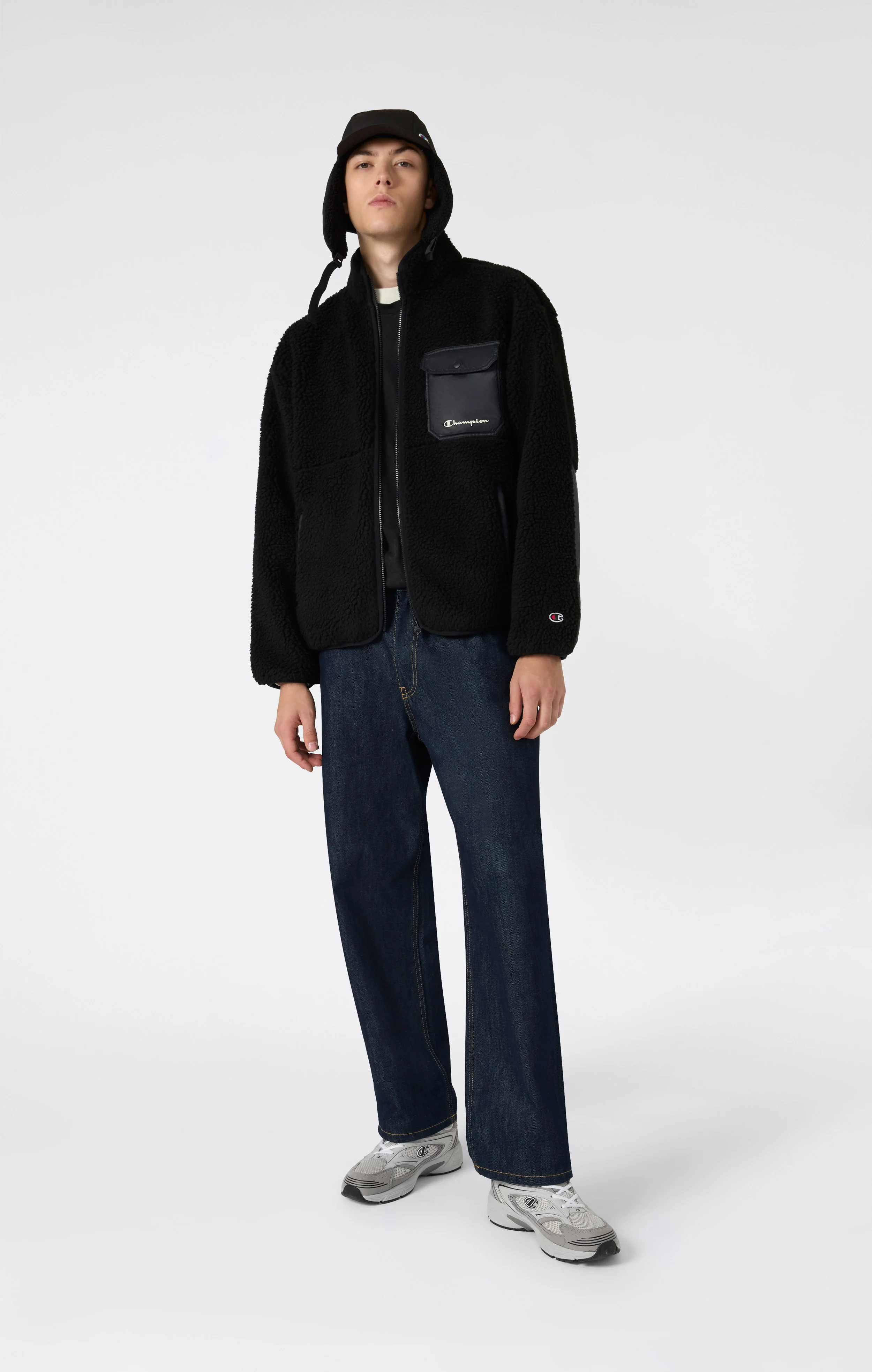 Men’s Full Zip Polar Teddy Jacket - Image 3