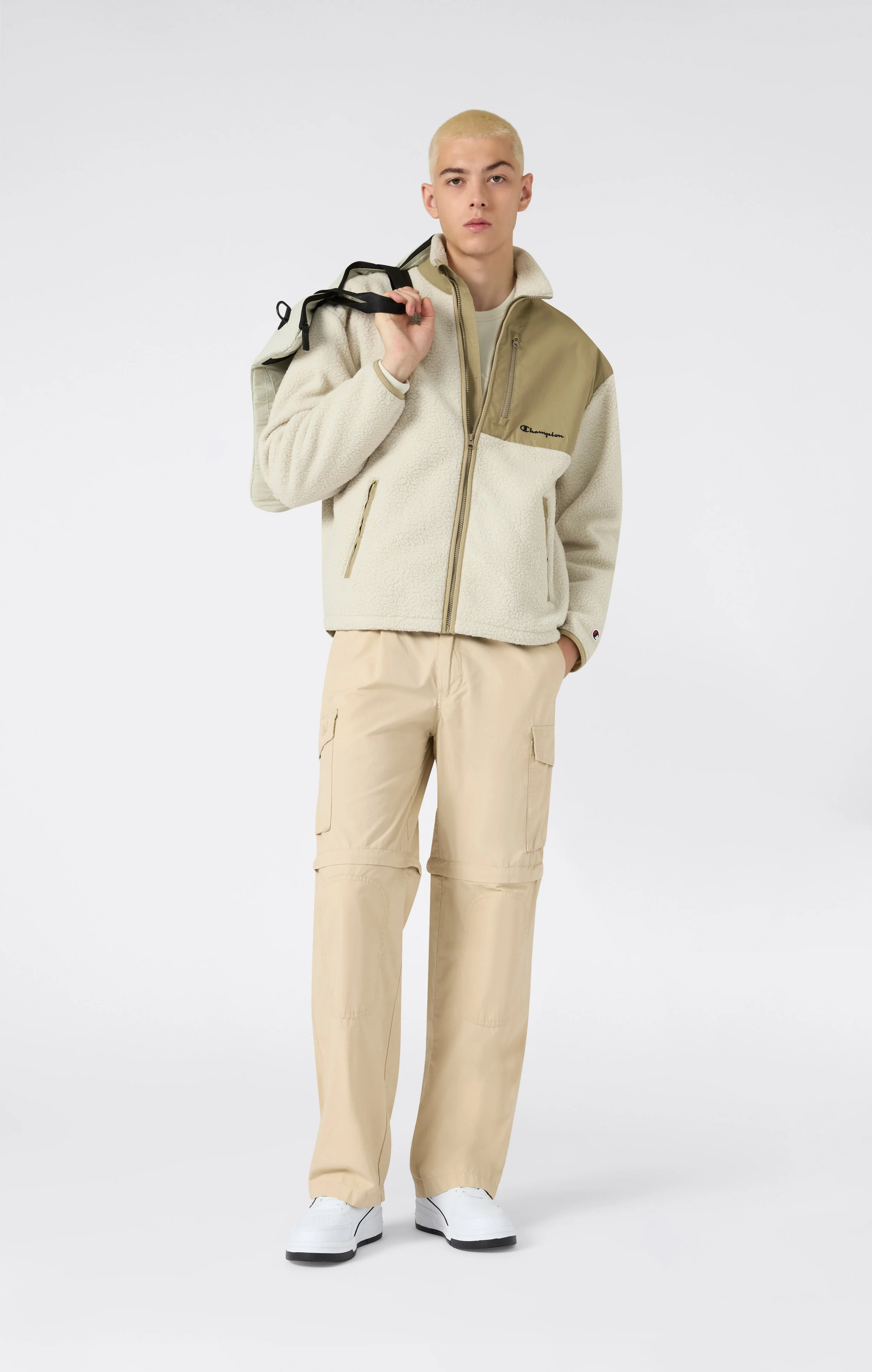 Men’s Full Zip Polar Teddy Jacket - Image 2