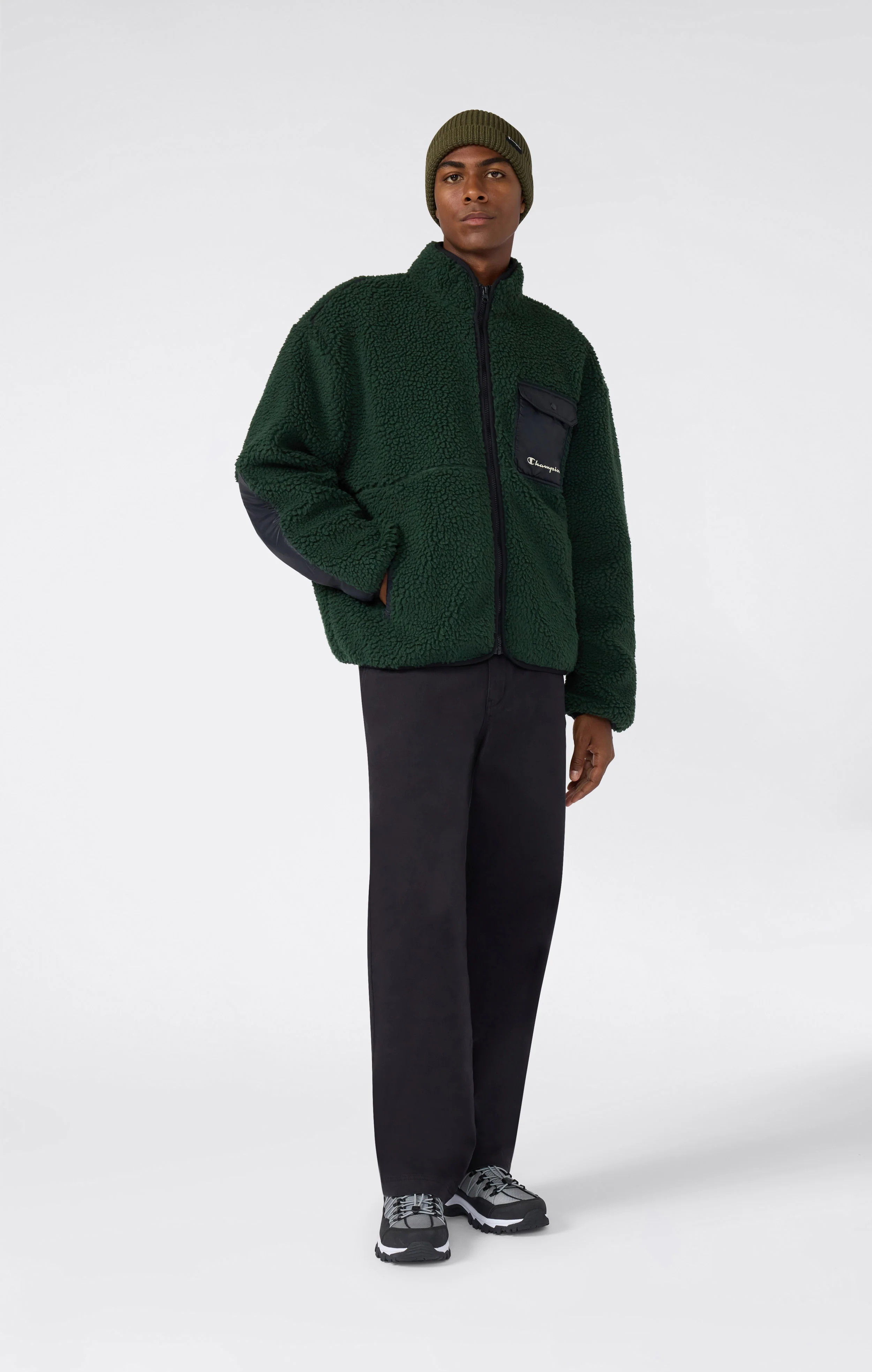 Men’s Full Zip Polar Teddy Jacket - Image 2