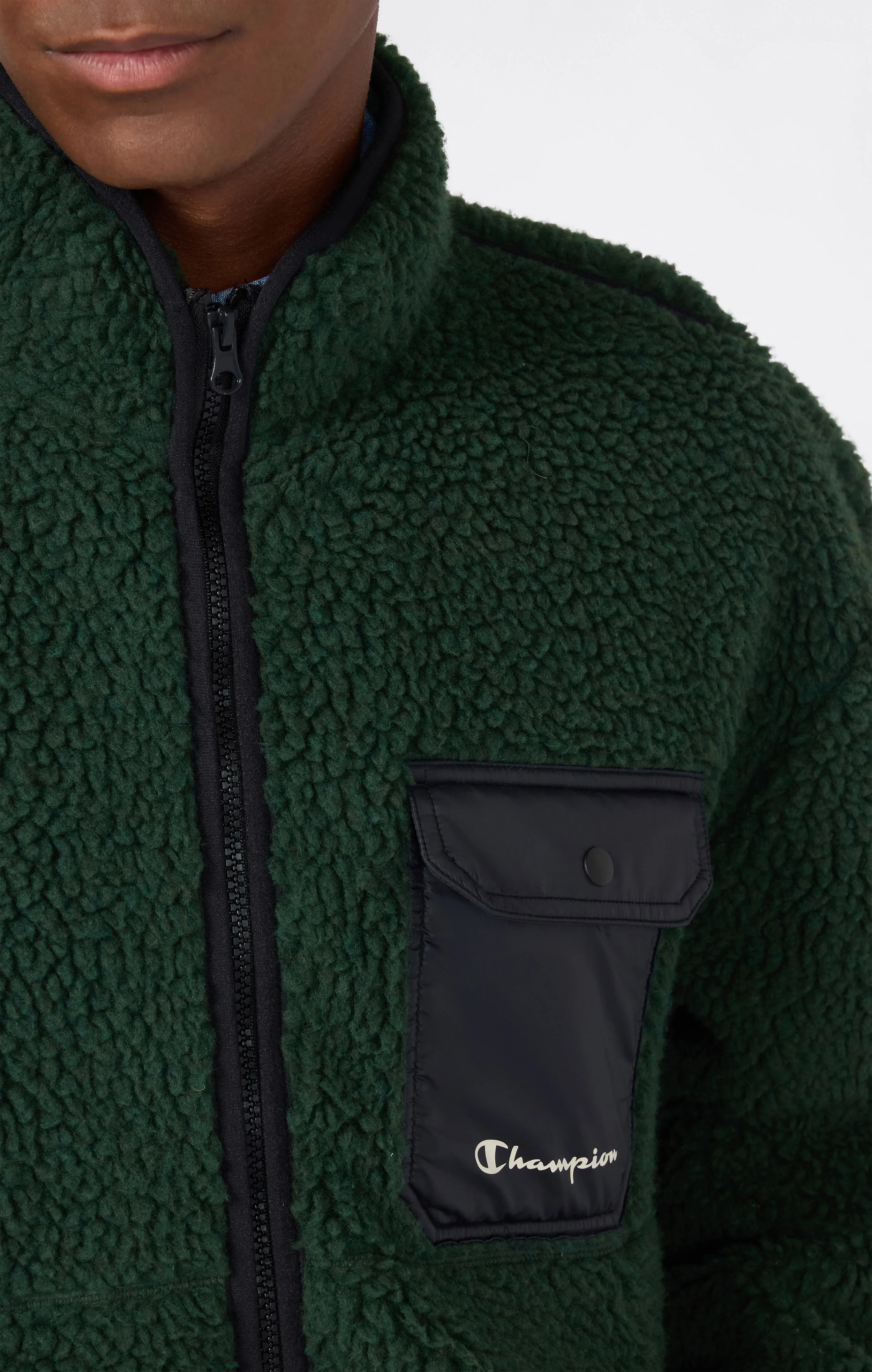 Men’s Full Zip Polar Teddy Jacket - Image 4