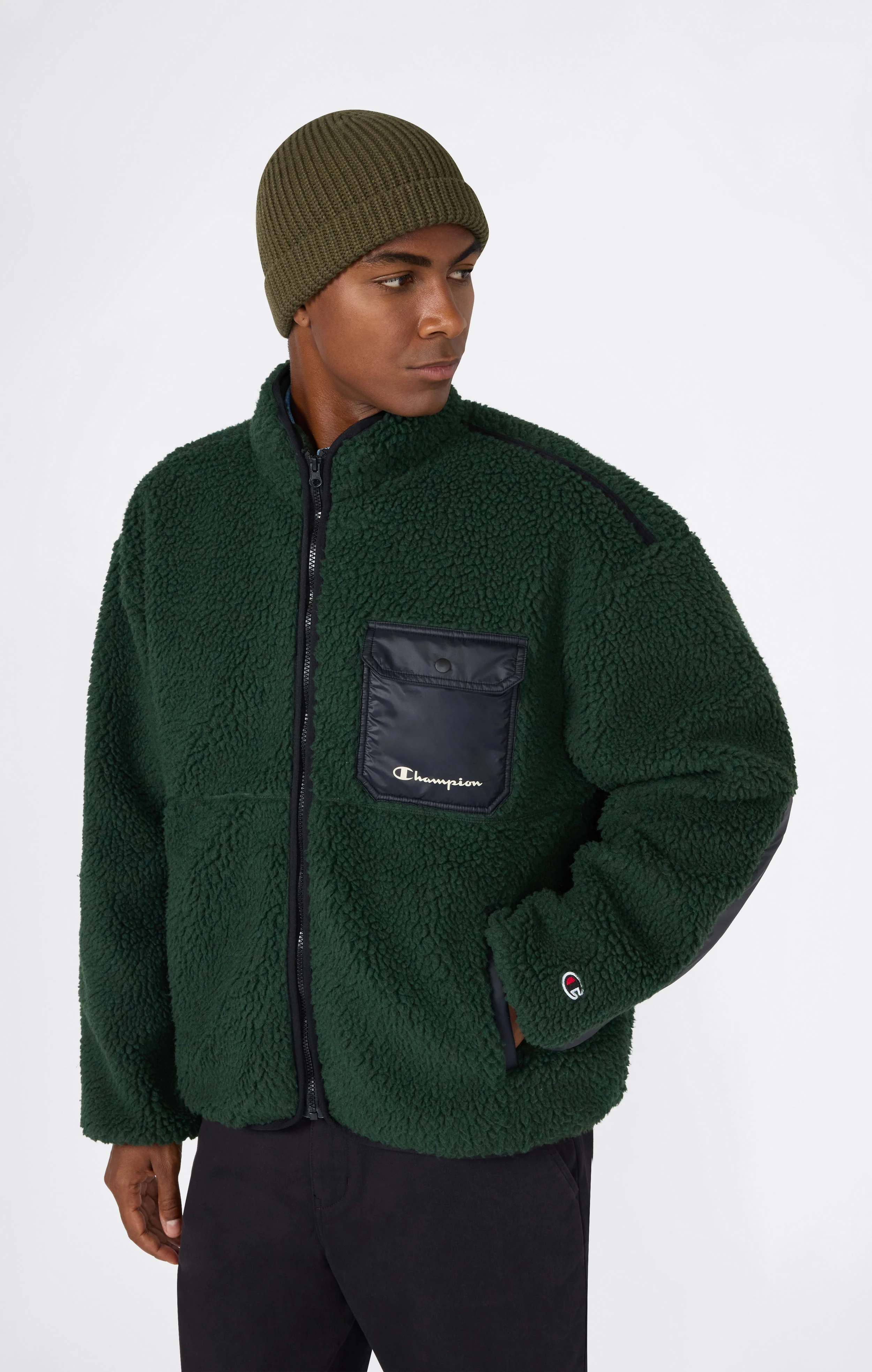 Men’s Full Zip Polar Teddy Jacket - Image 5